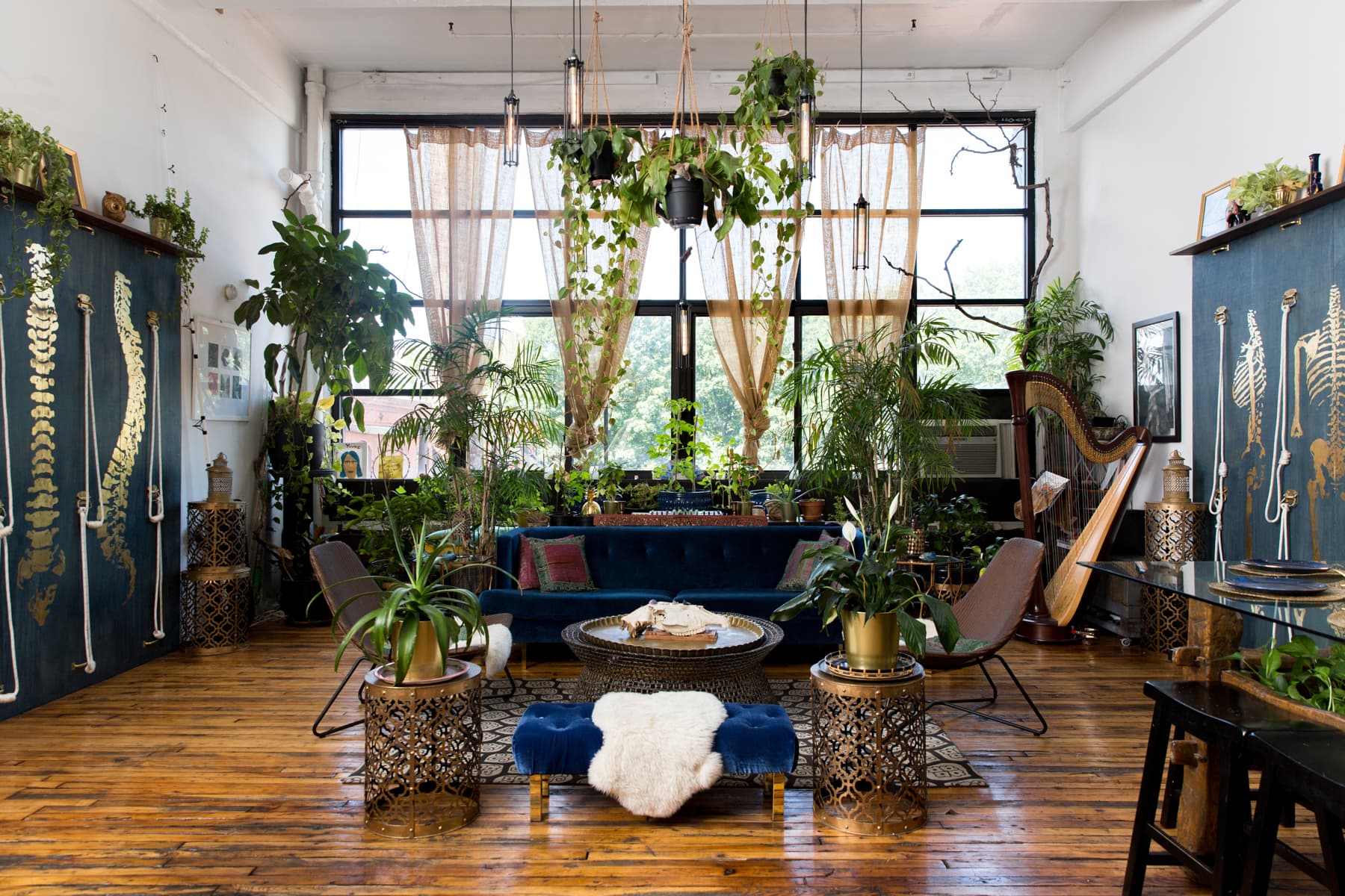 Brooklyn Home Tour A PlantFilled Red Hook Loft Apartment Therapy