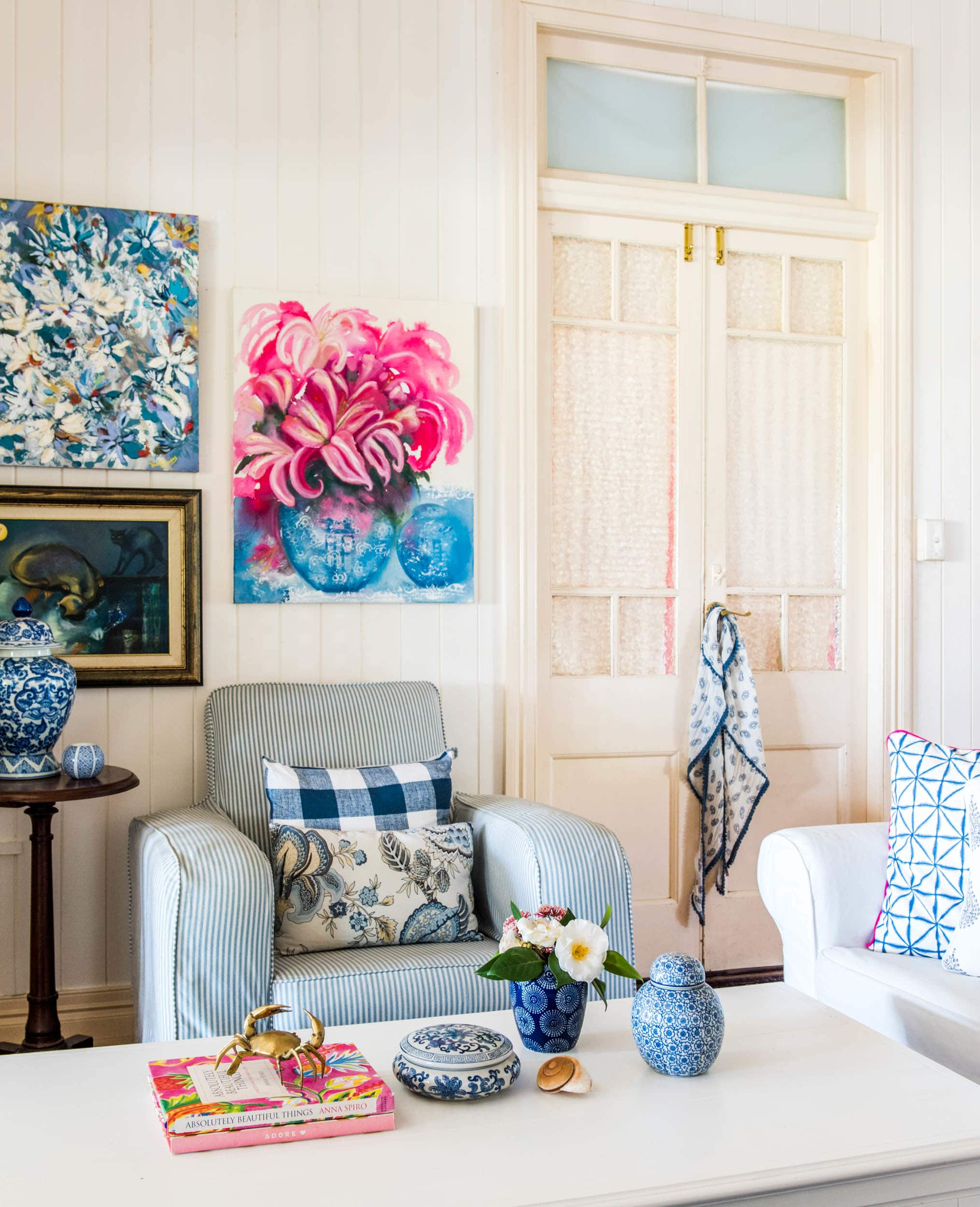 Australian Home Tour With Blue and White Accents | Apartment Therapy