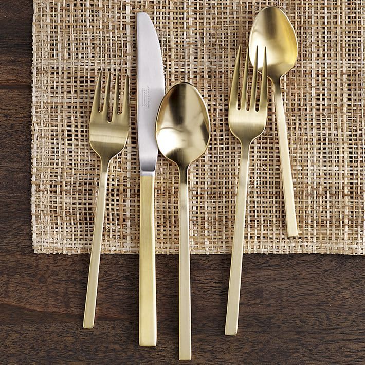 Setting the Table With Gold Flatware Kitchn