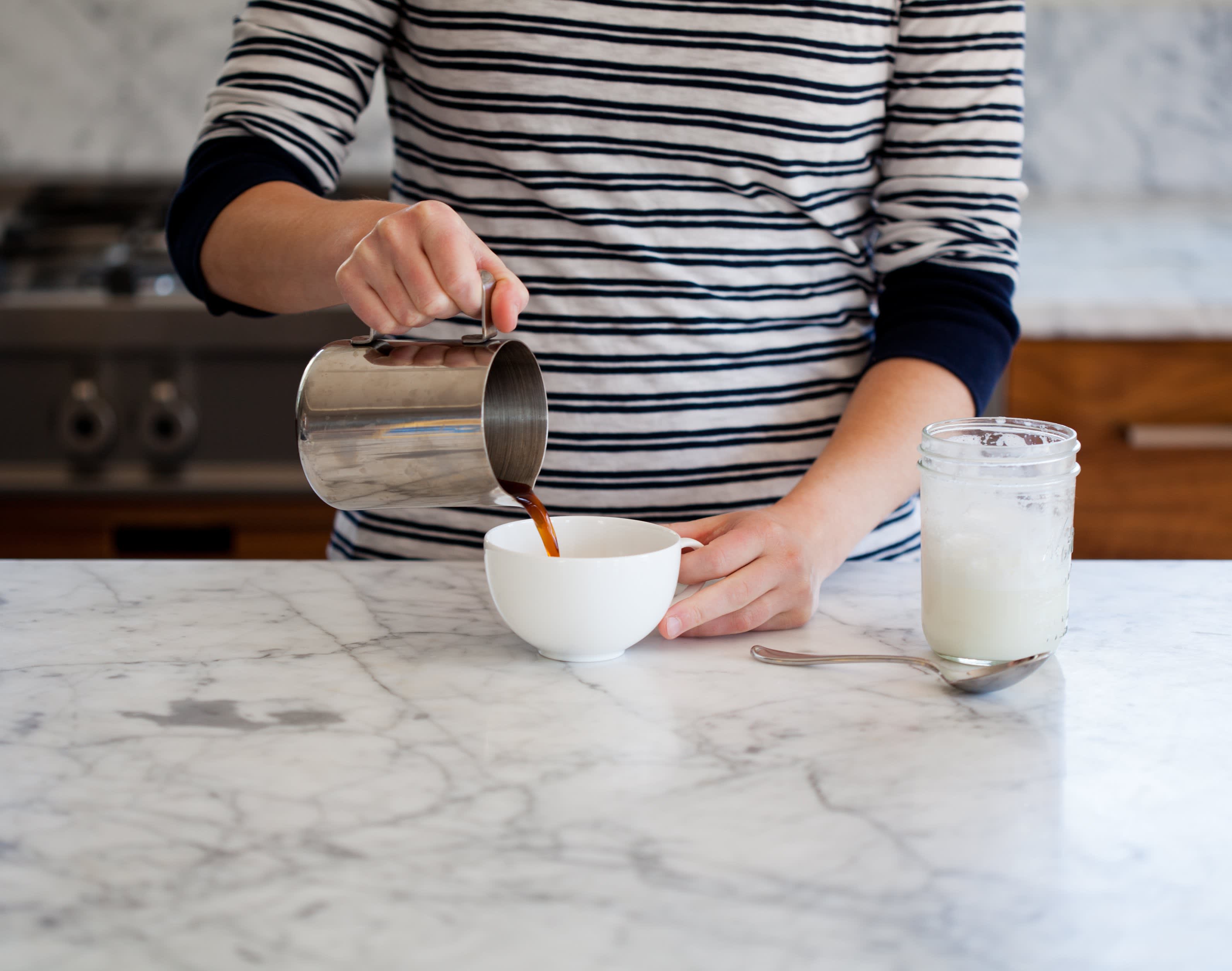 Make coffee. How to make an Iced Latte at Home.