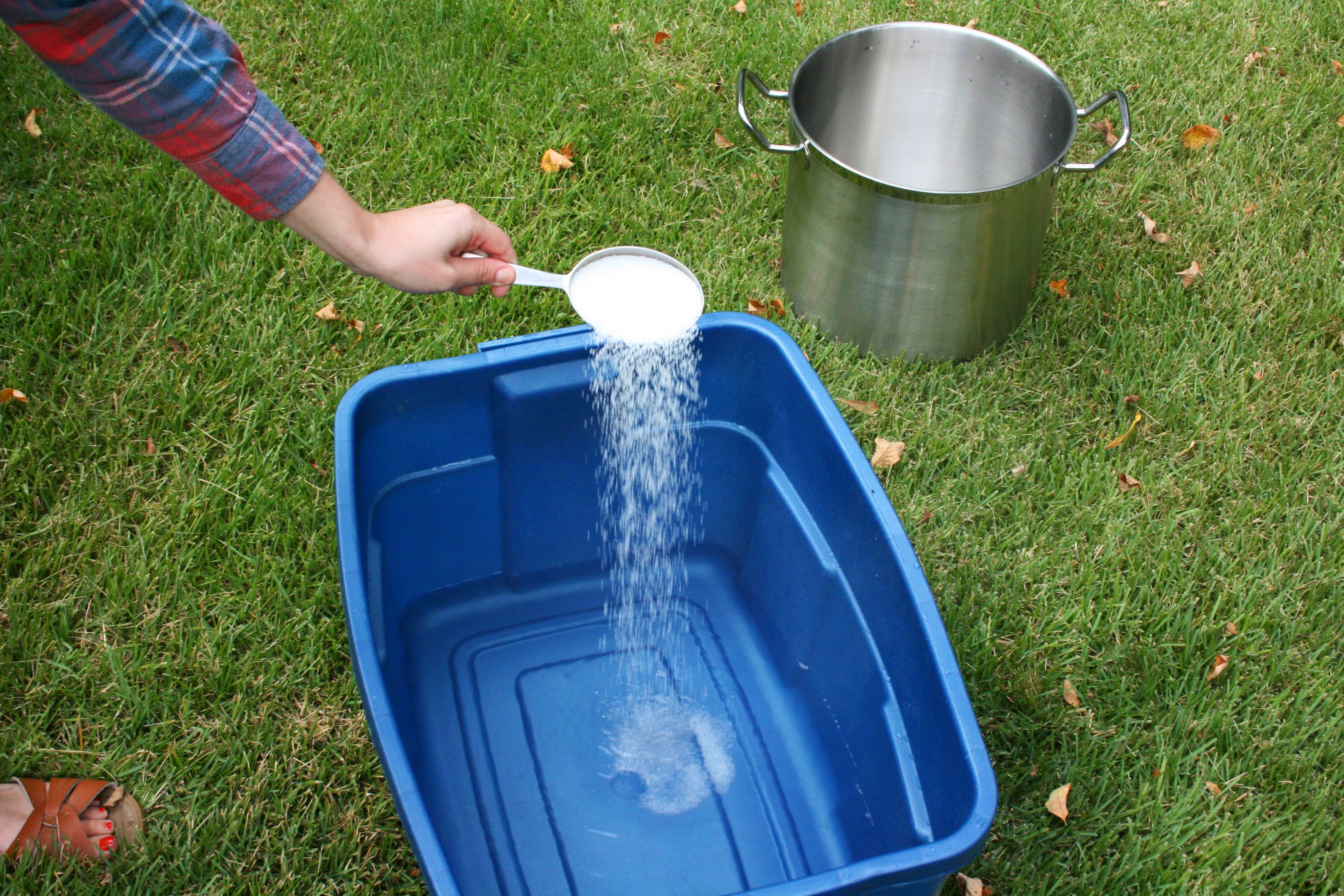 How To Dip Dye a Tablecloth Kitchn