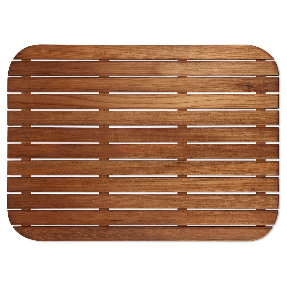 Create a Spa Bathroom 11 Wooden Bath Mats Apartment Therapy