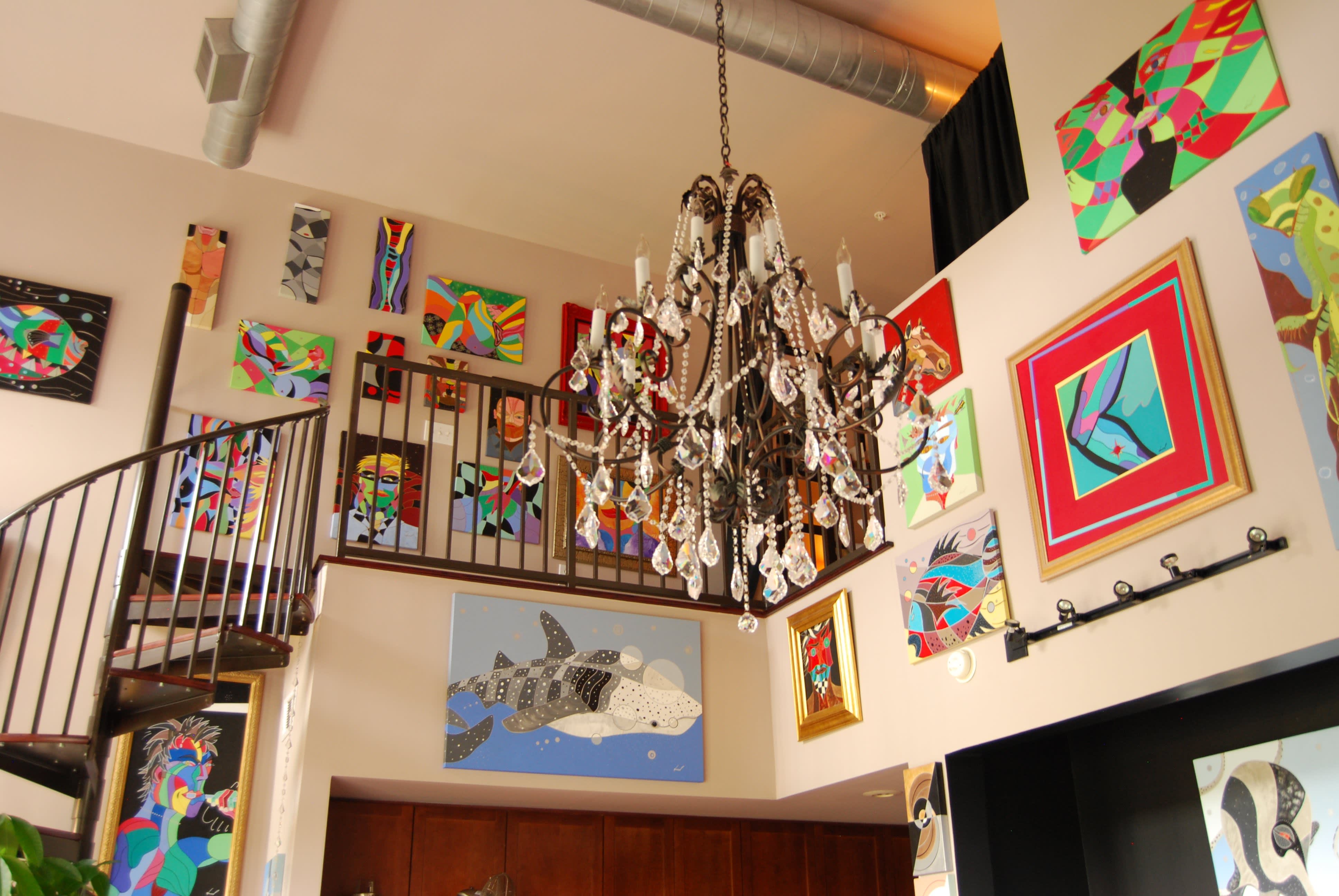 Howard’s Eclectic ArtFilled Studio Apartment Therapy