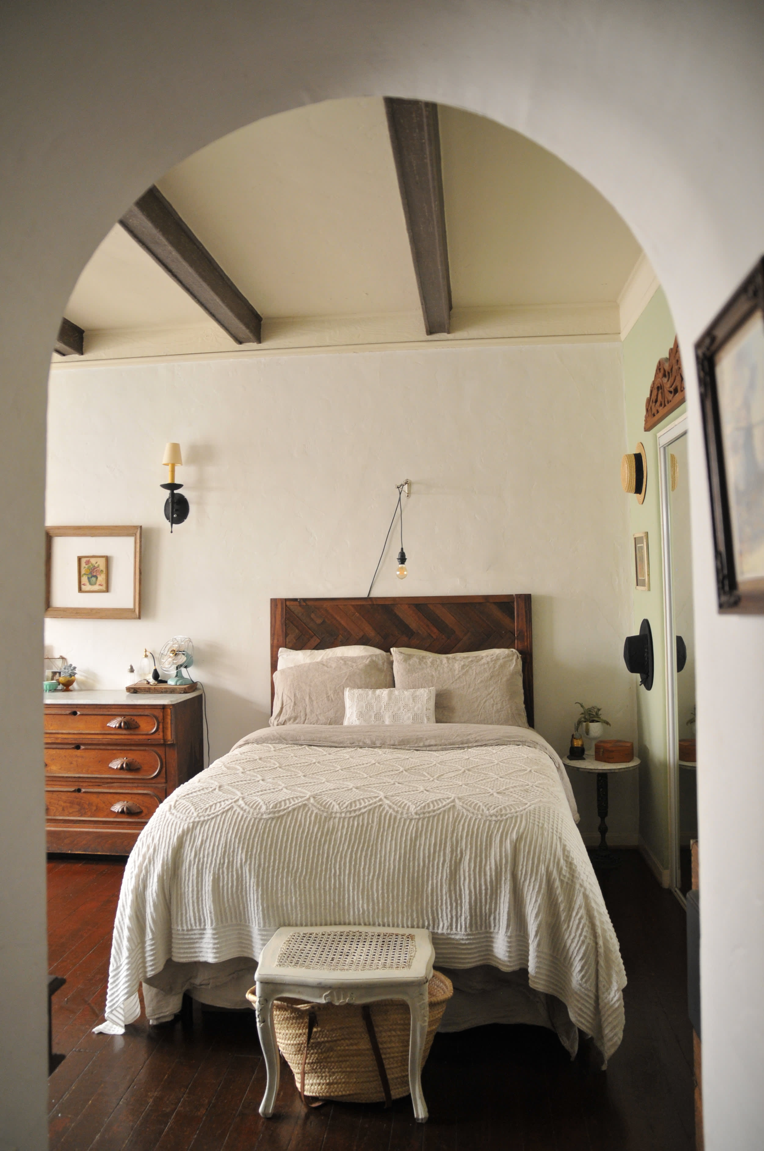 A Spanish Style LA Apartment Full of Warm Wood & Salvaged Finds Apartment Therapy