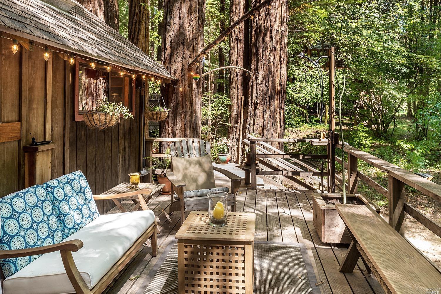 Sonoma Tiny House with Pirate Treehouse Listed for 300K Apartment