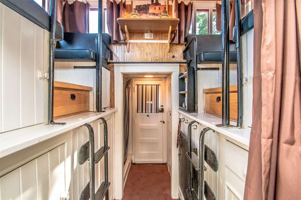 Peek Inside This Converted Caboose Tiny House For Sale Apartment Therapy