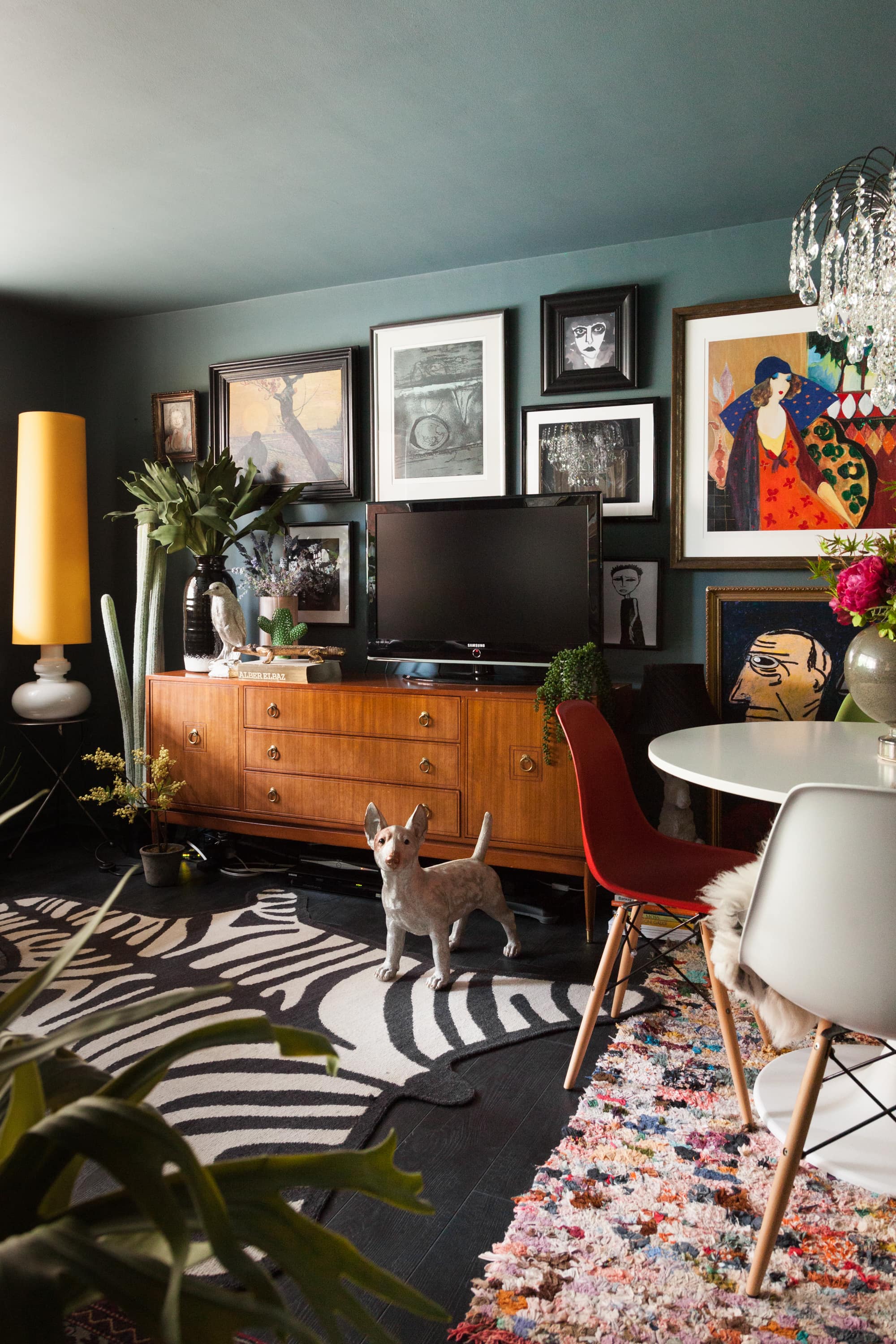 London House Tour A DarkWalled UK Maximalist Home Apartment Therapy