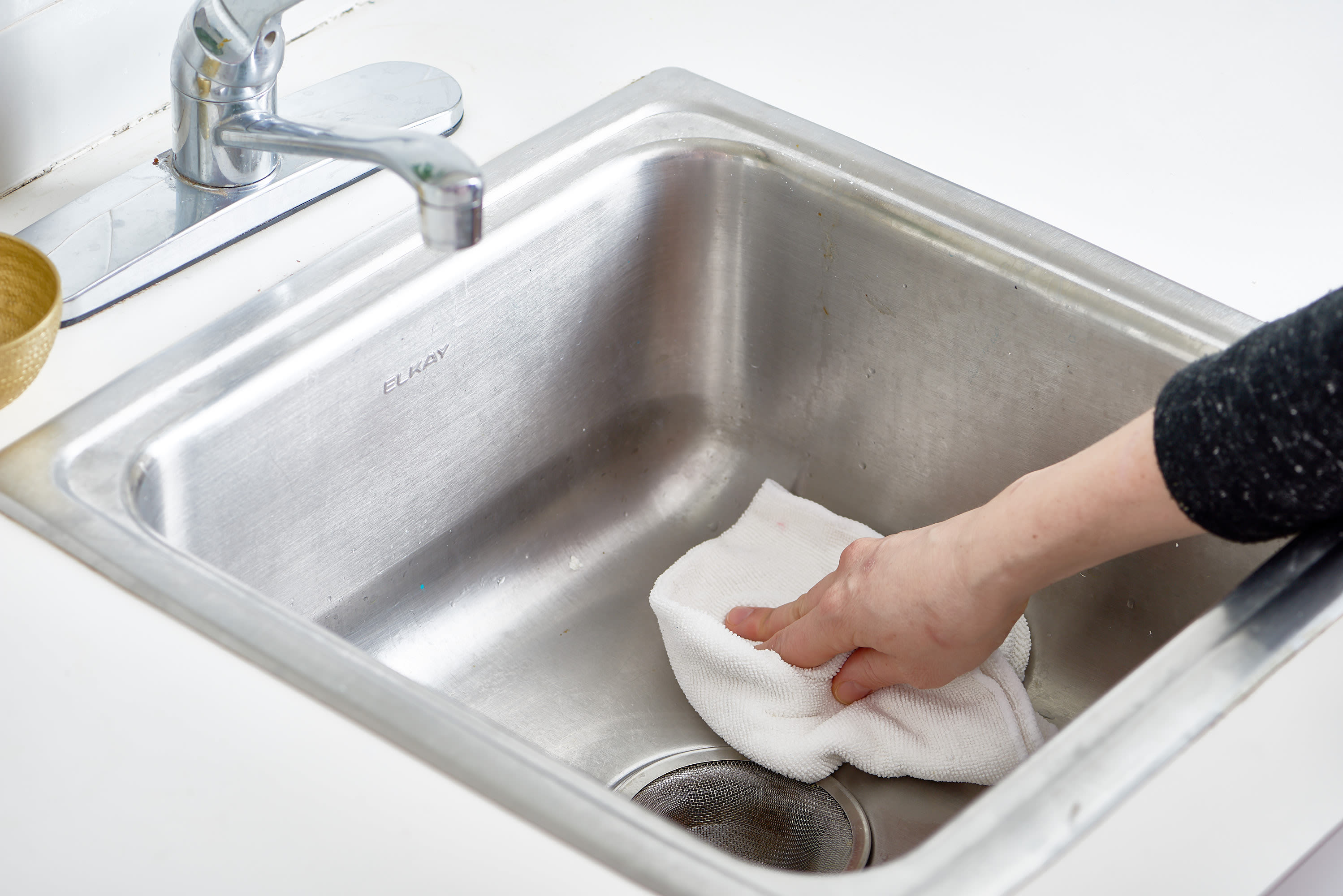 How To Polish a Stainless Steel Sink with Flour Kitchn