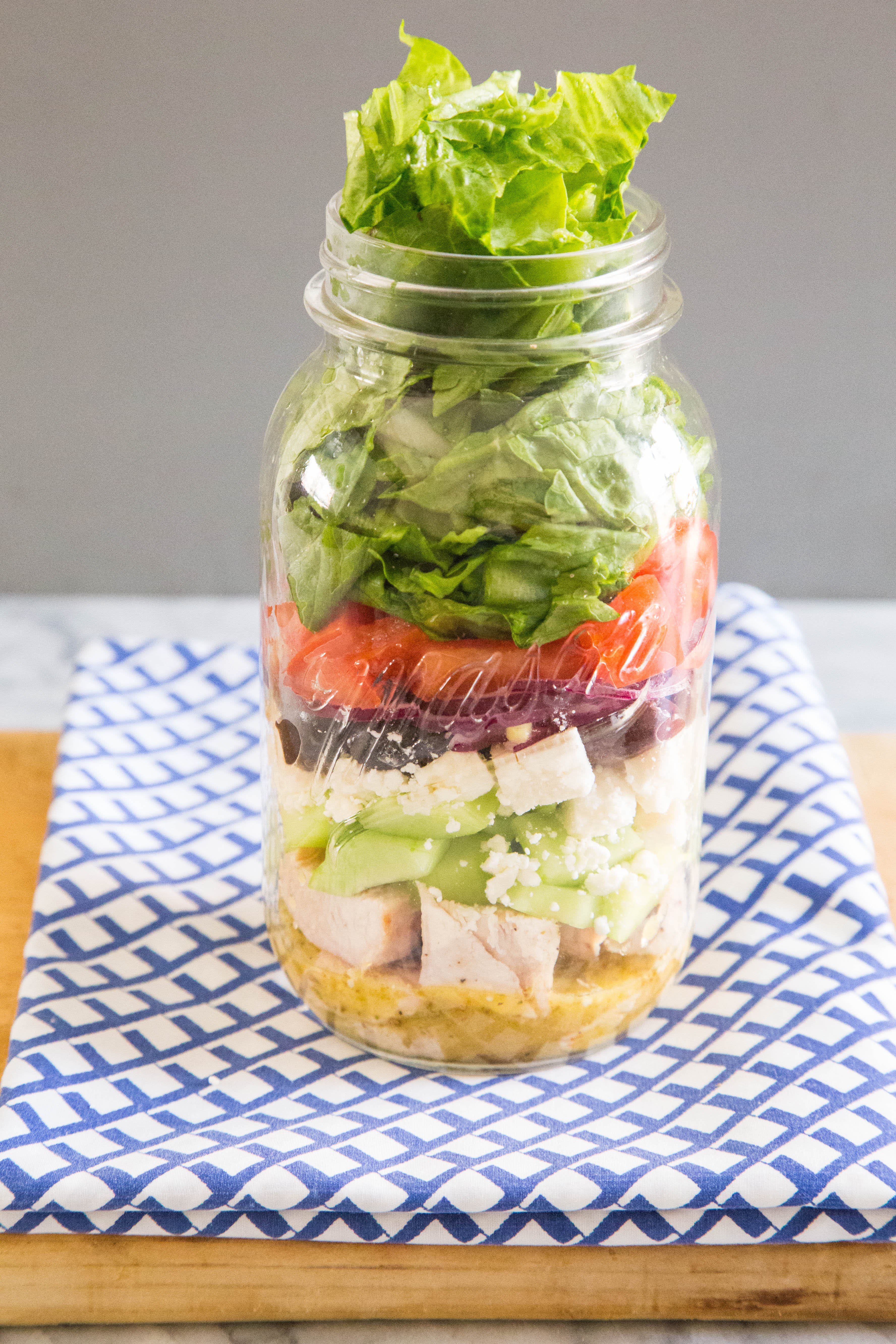 How To Make Greek Salad in a Jar | Kitchn