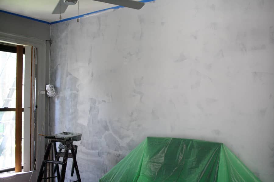 DIY Home Decor How To Paint a Faux Concrete Wall Finish Apartment