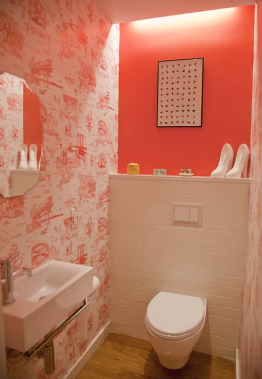 Coral Paint Colors For Bathroom