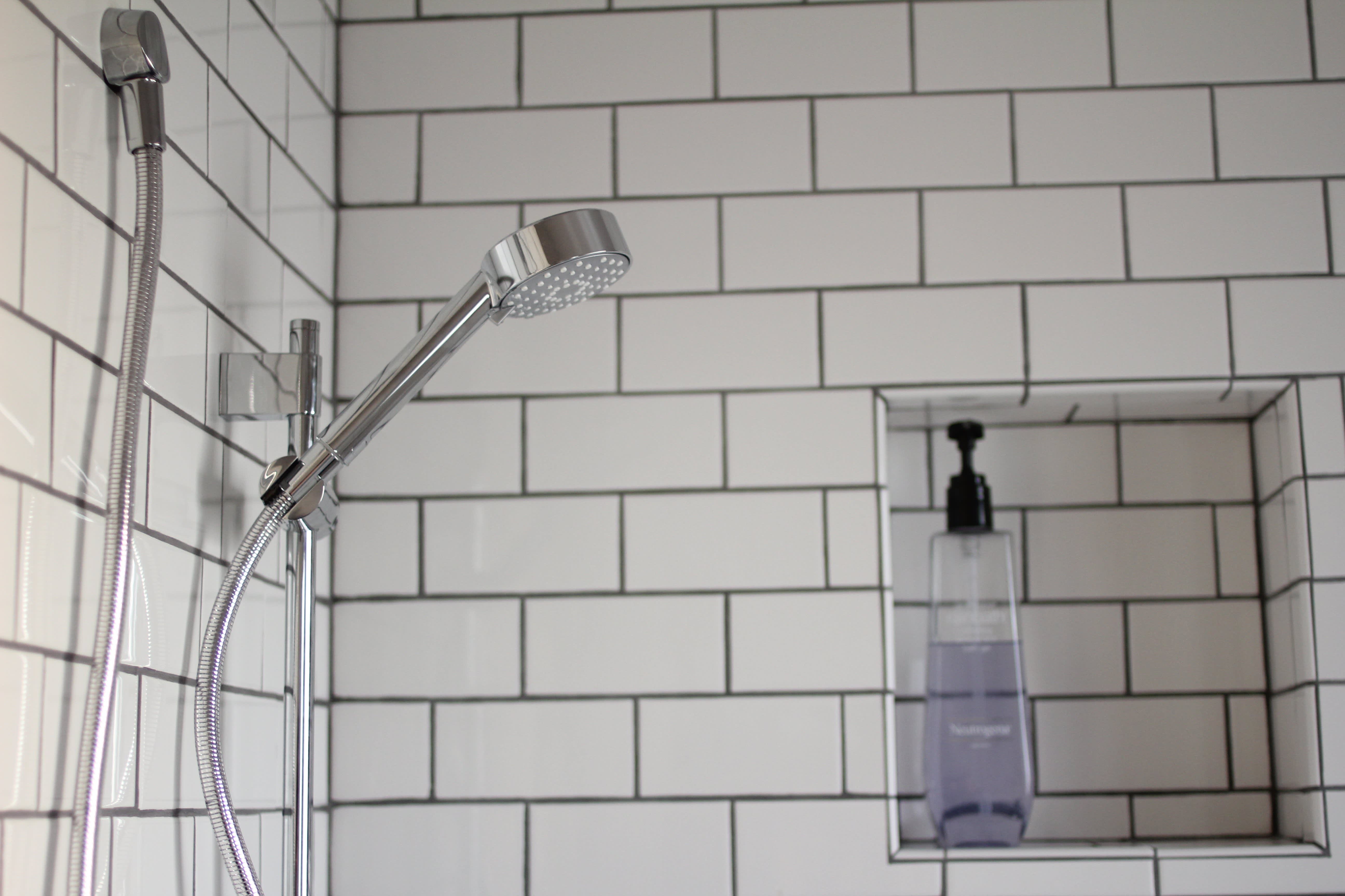 how to make a shelf in a shower