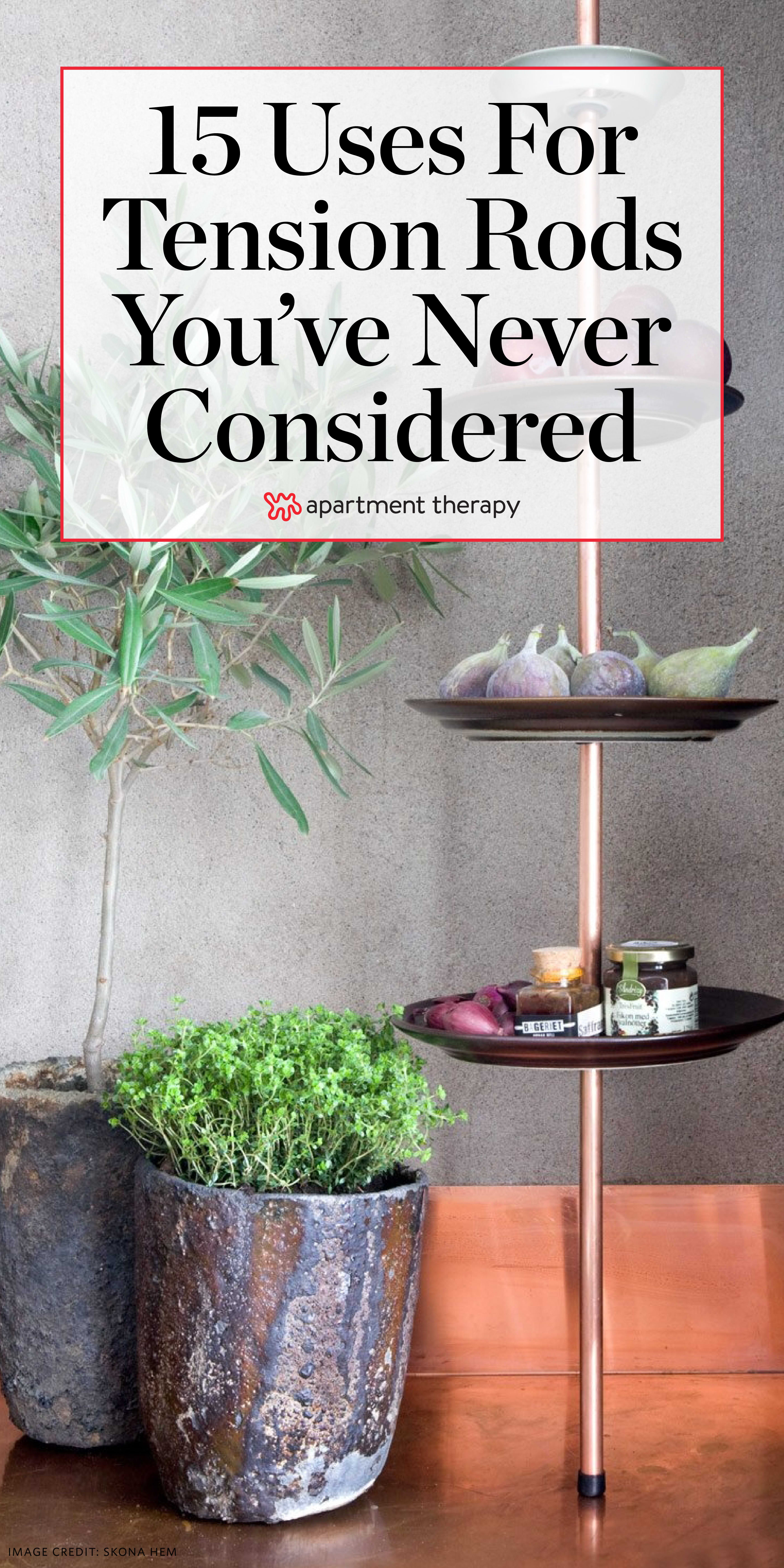 15+ Uses for Tension Rods You’ve Never Thought Of Apartment Therapy