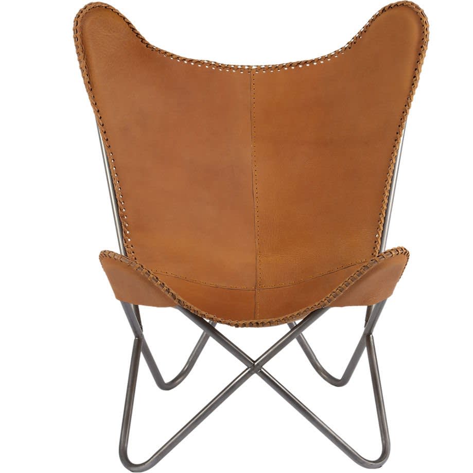 High & Low Leather Sling Chairs Apartment Therapy
