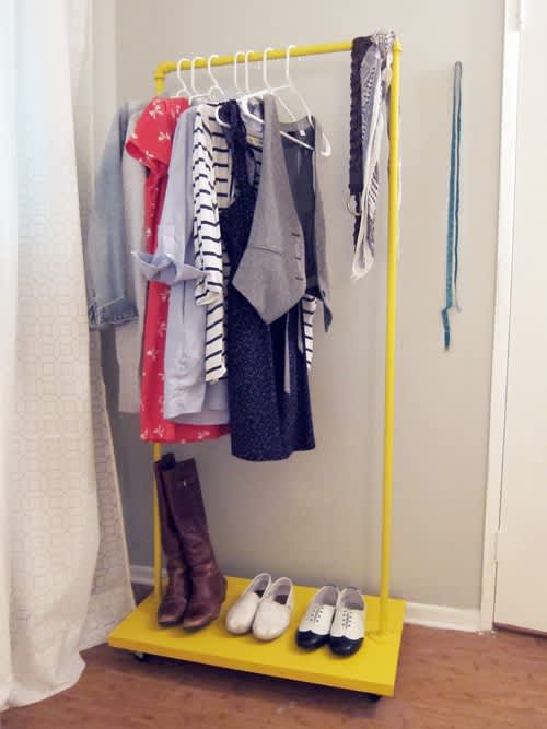 10 Stylish DIY Clothing Racks Apartment Therapy