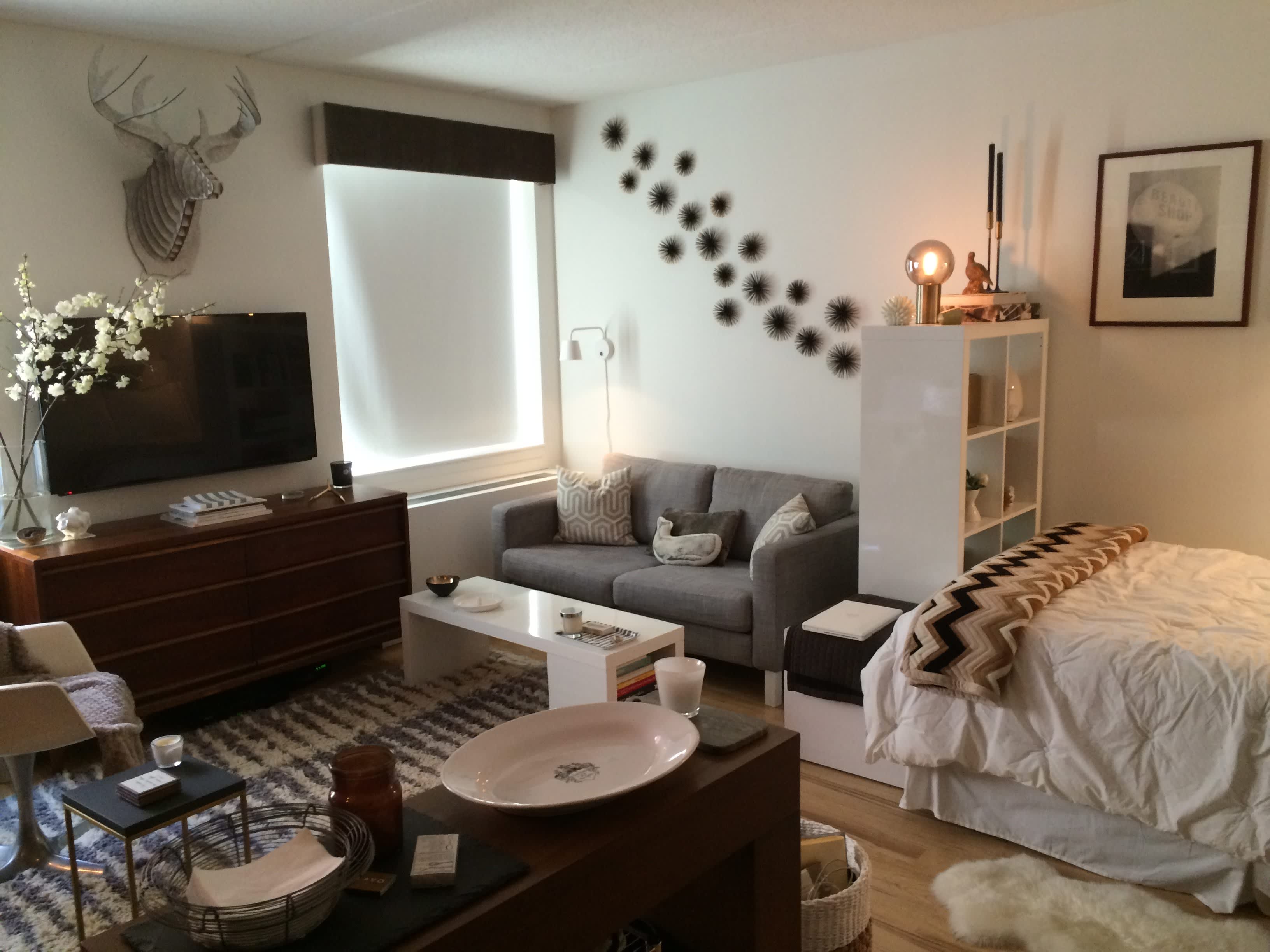 separate studio apartment ideas
