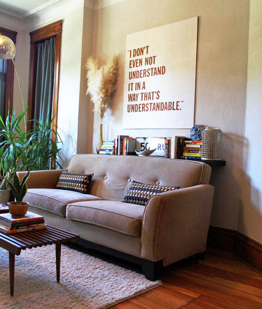 What To Do With That Small, Awkward Gap Behind the Sofa Apartment Therapy