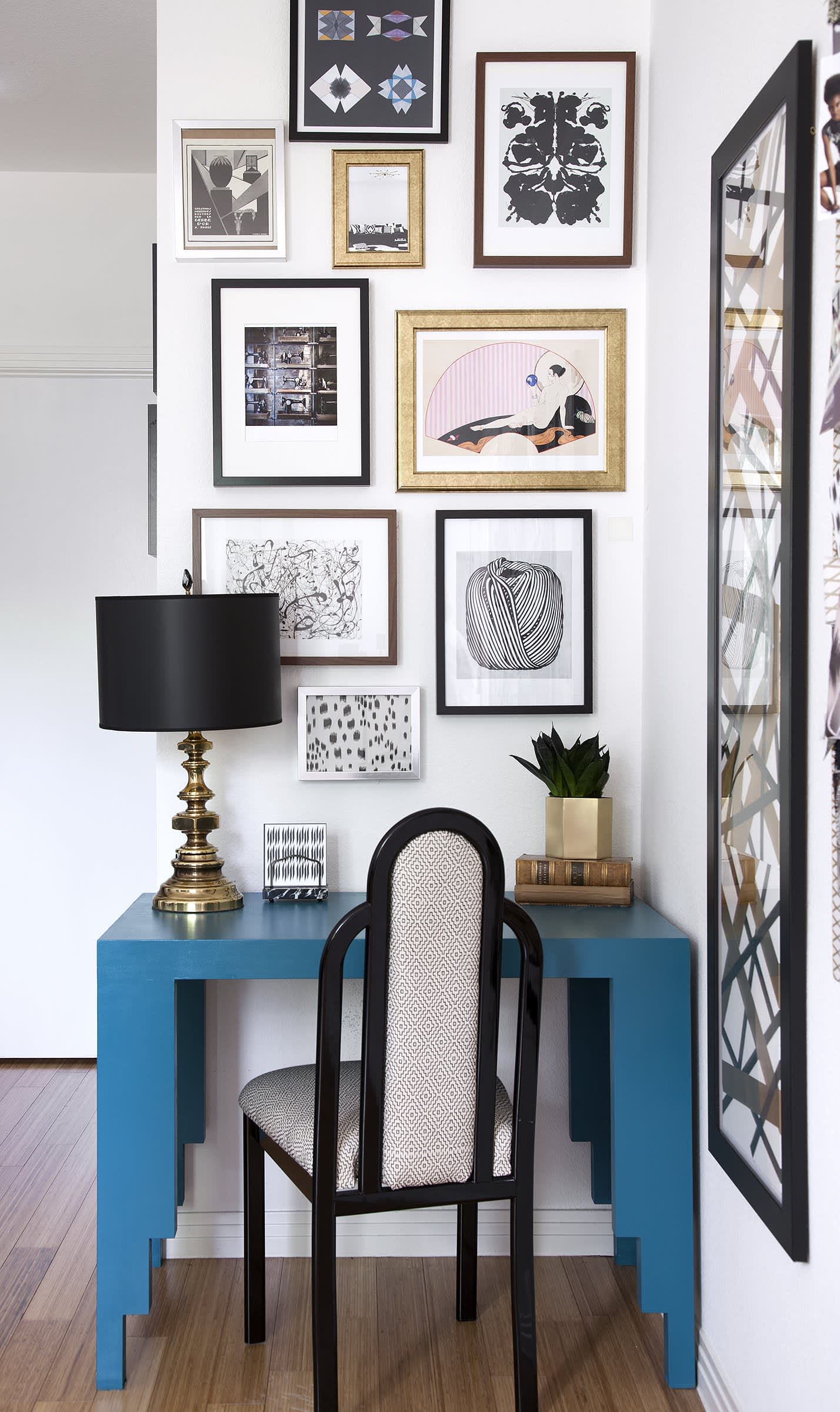 How To Decorate an Awkward Space with a Gallery Wall Apartment Therapy