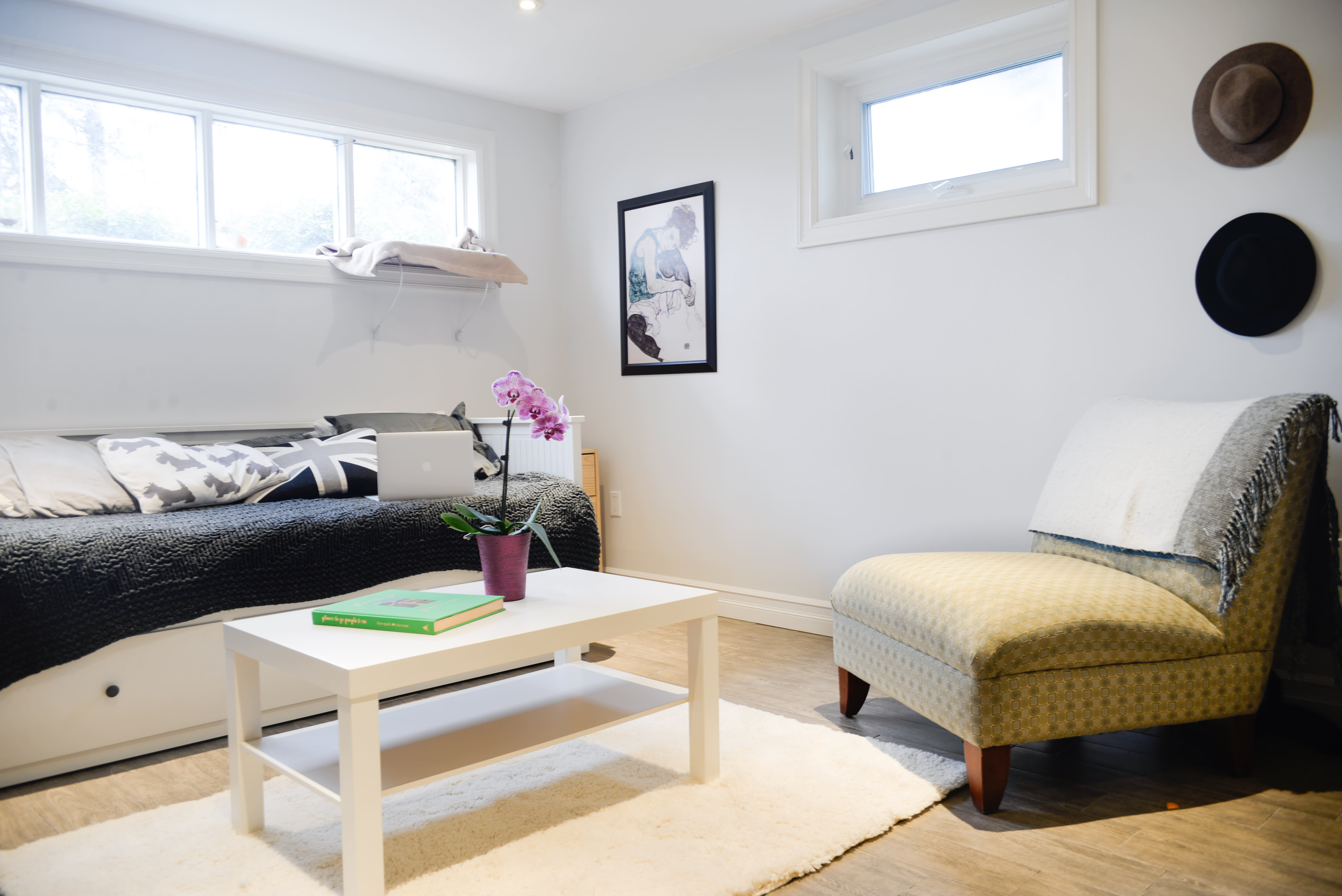 House Tour: A Small, Minimal Basement Studio Apartment | Apartment Therapy