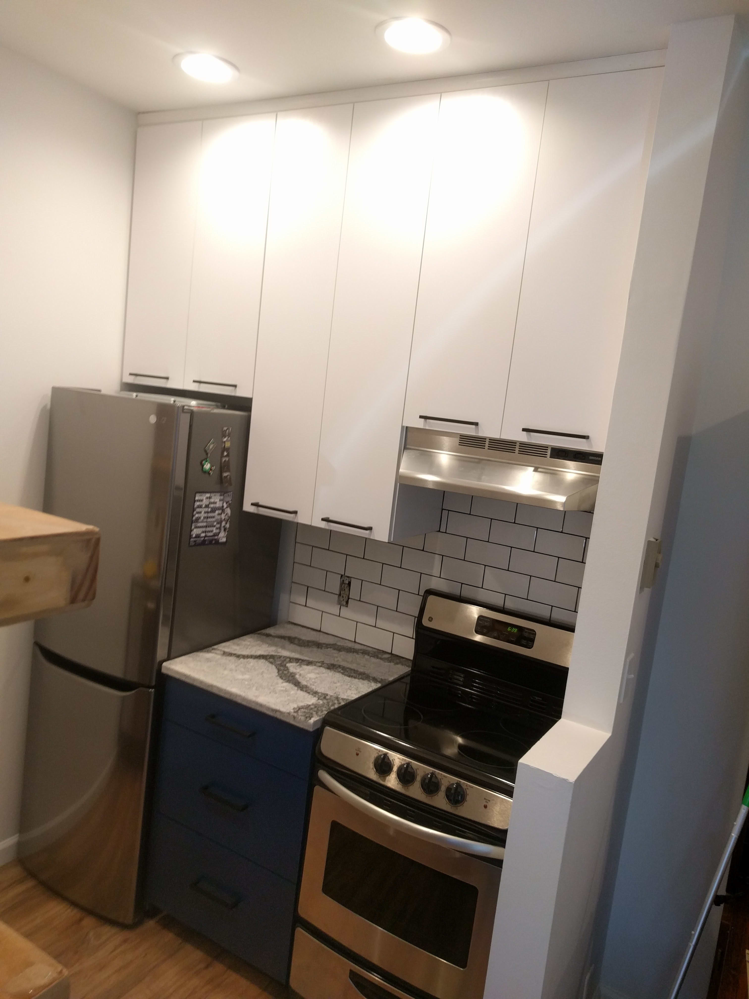 Before & After Gut Remodel of a Studio Apartment Kitchen Apartment Therapy