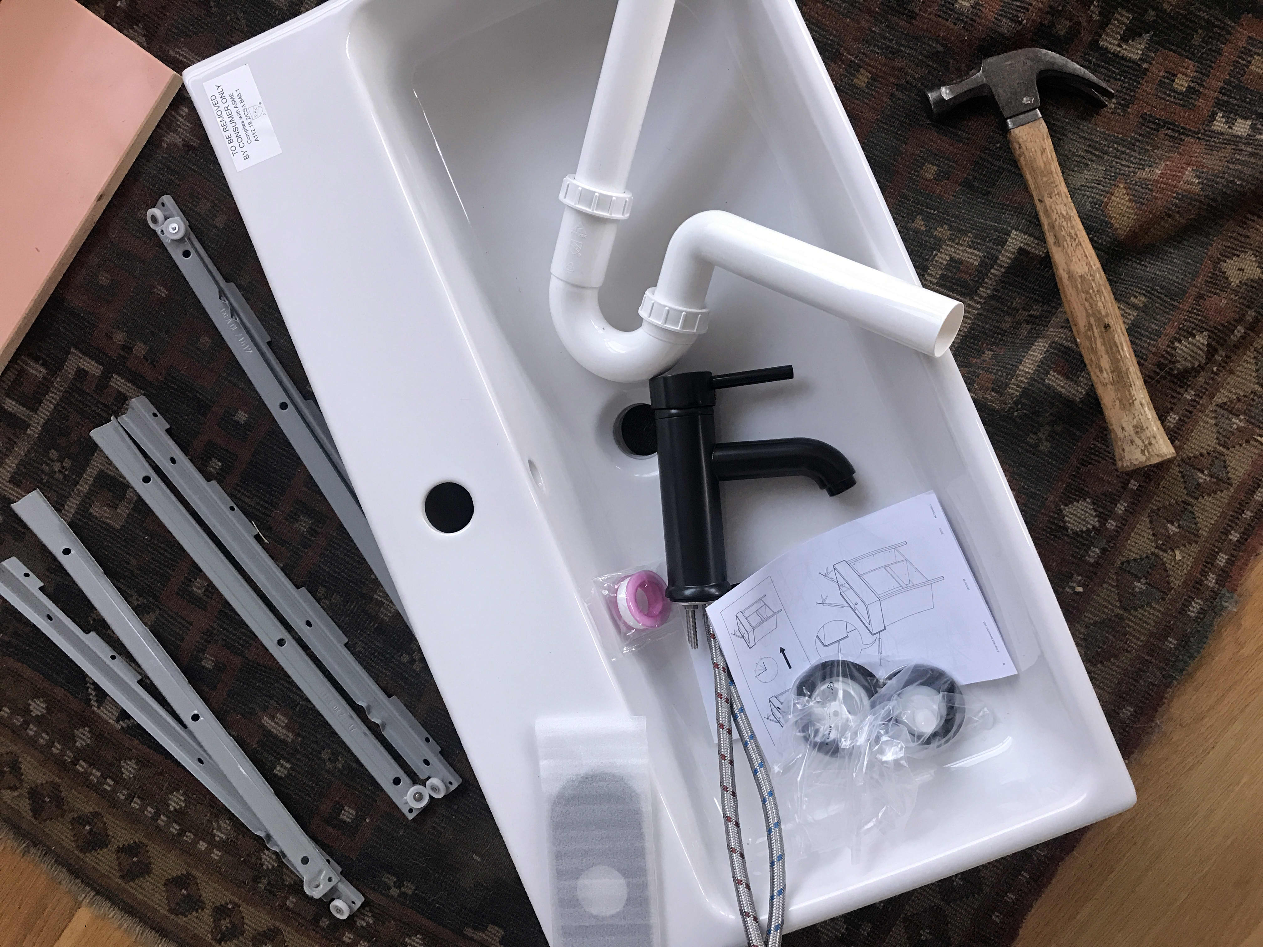 ikea kitchen sink waste trap installation