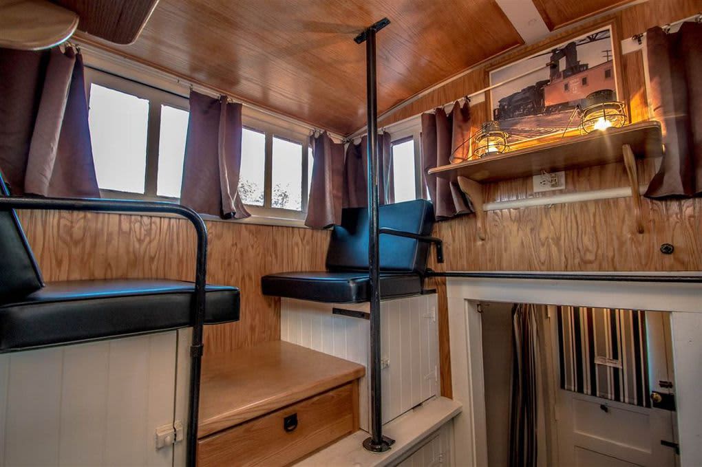Peek Inside This Converted Caboose Tiny House For Sale Apartment Therapy