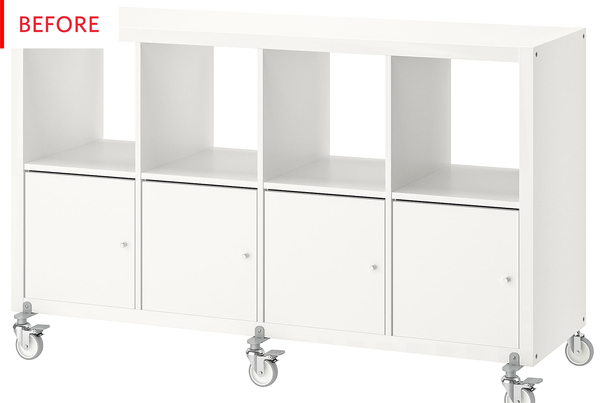 Before and After A Major Upgrade for a Generic IKEA KALLAX Apartment