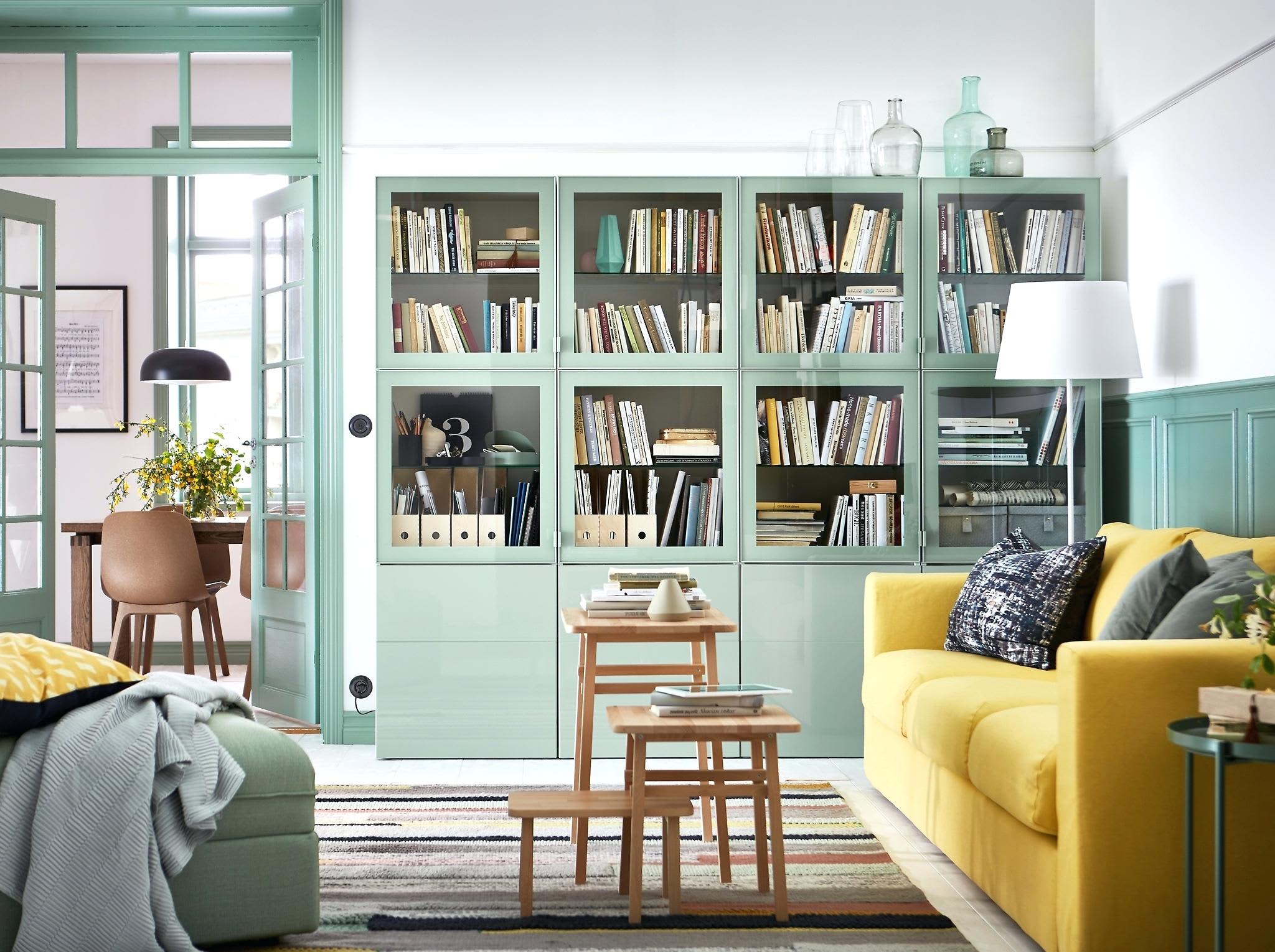 8 Small-Space Living Room Layout Ideas We’re Stealing from IKEA