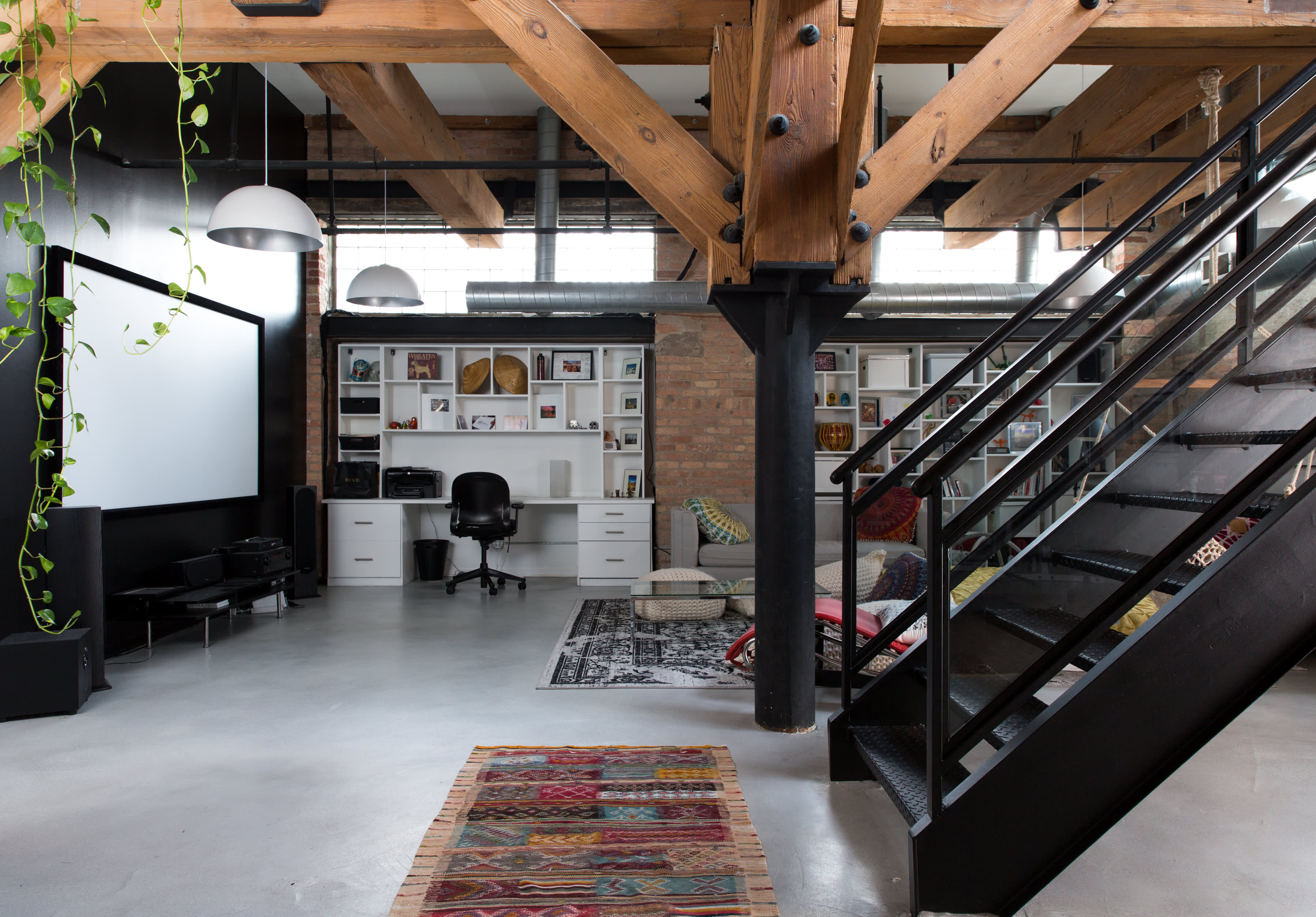 Warm Industrial Loft Apartment Configurations photo