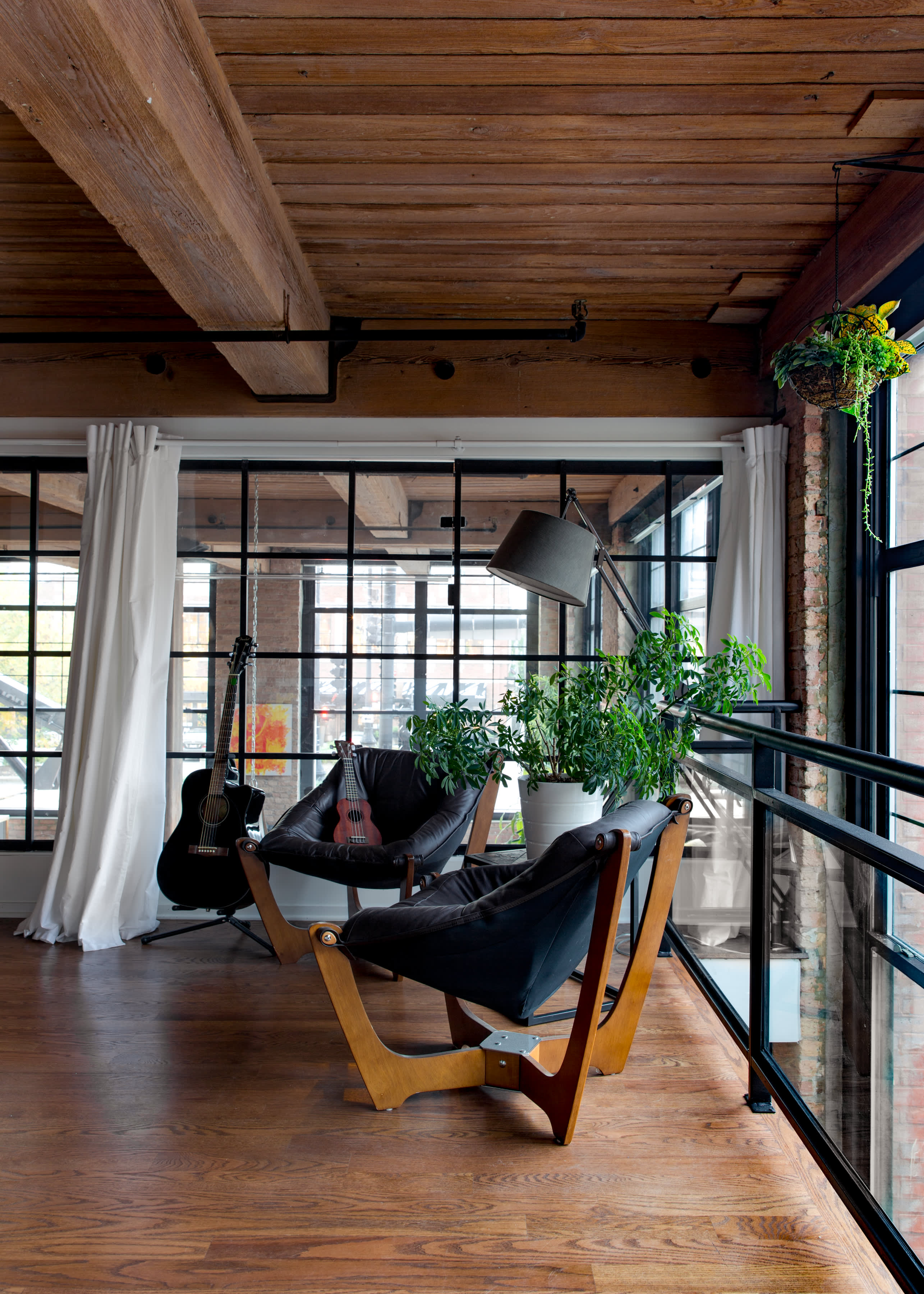 View of Warm Industrial Remodeled Chicago Loft Tour | Apartment Therapy