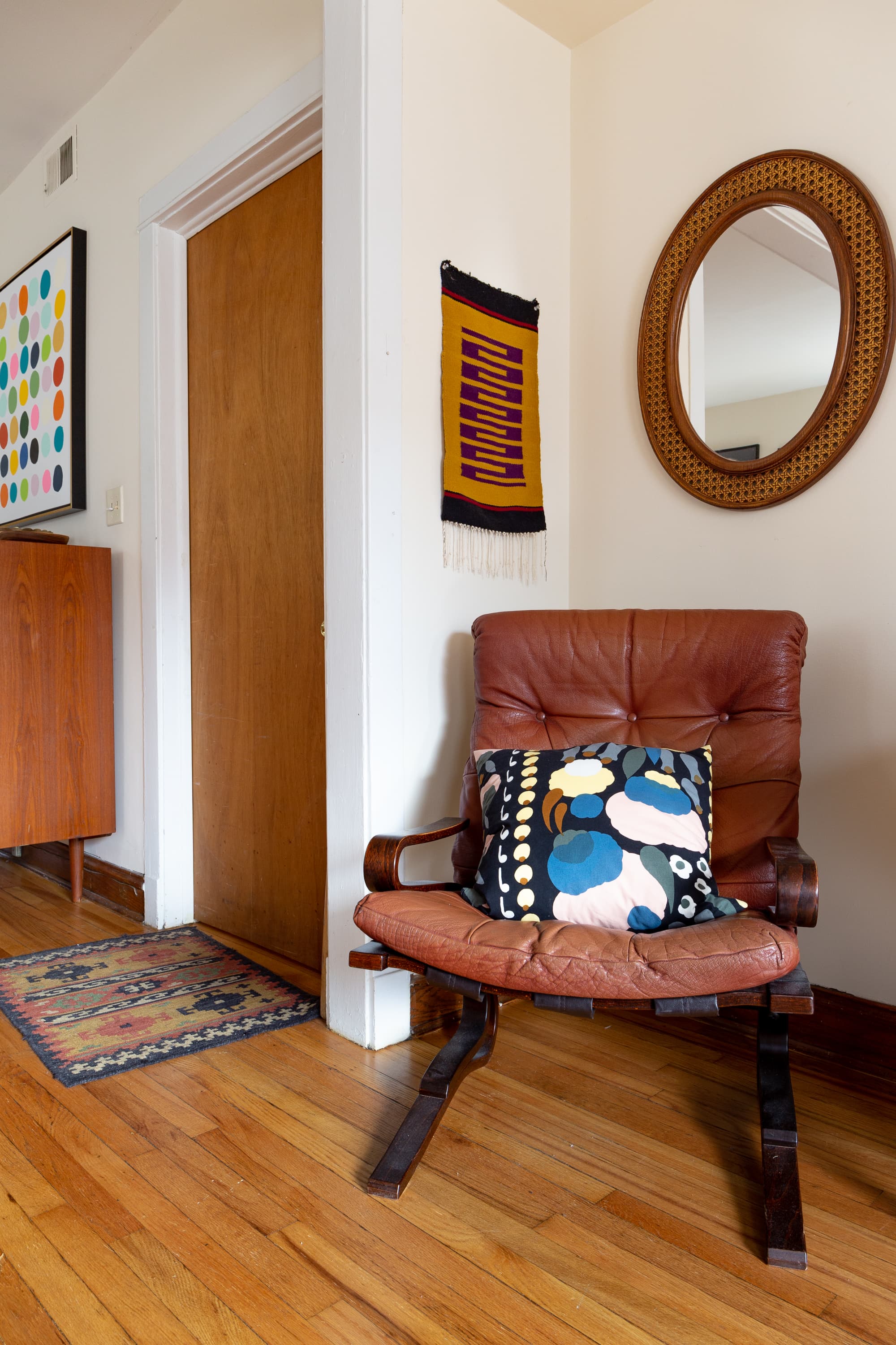 Shark Gravy Furniture Company Owners Home Tour Apartment Therapy Cool Furniture And Cat Paintings In A Chicago Al Home Gallery Image 9
