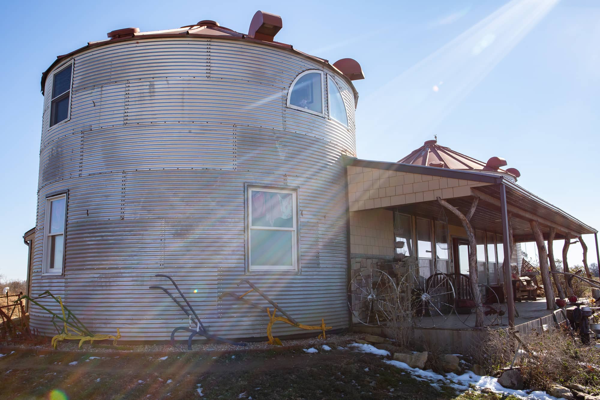 Grain Bins Turned Into A Handmade Diy Home Tour Apartment Therapy See Inside A One Of Kind Home Made From Grain Bins