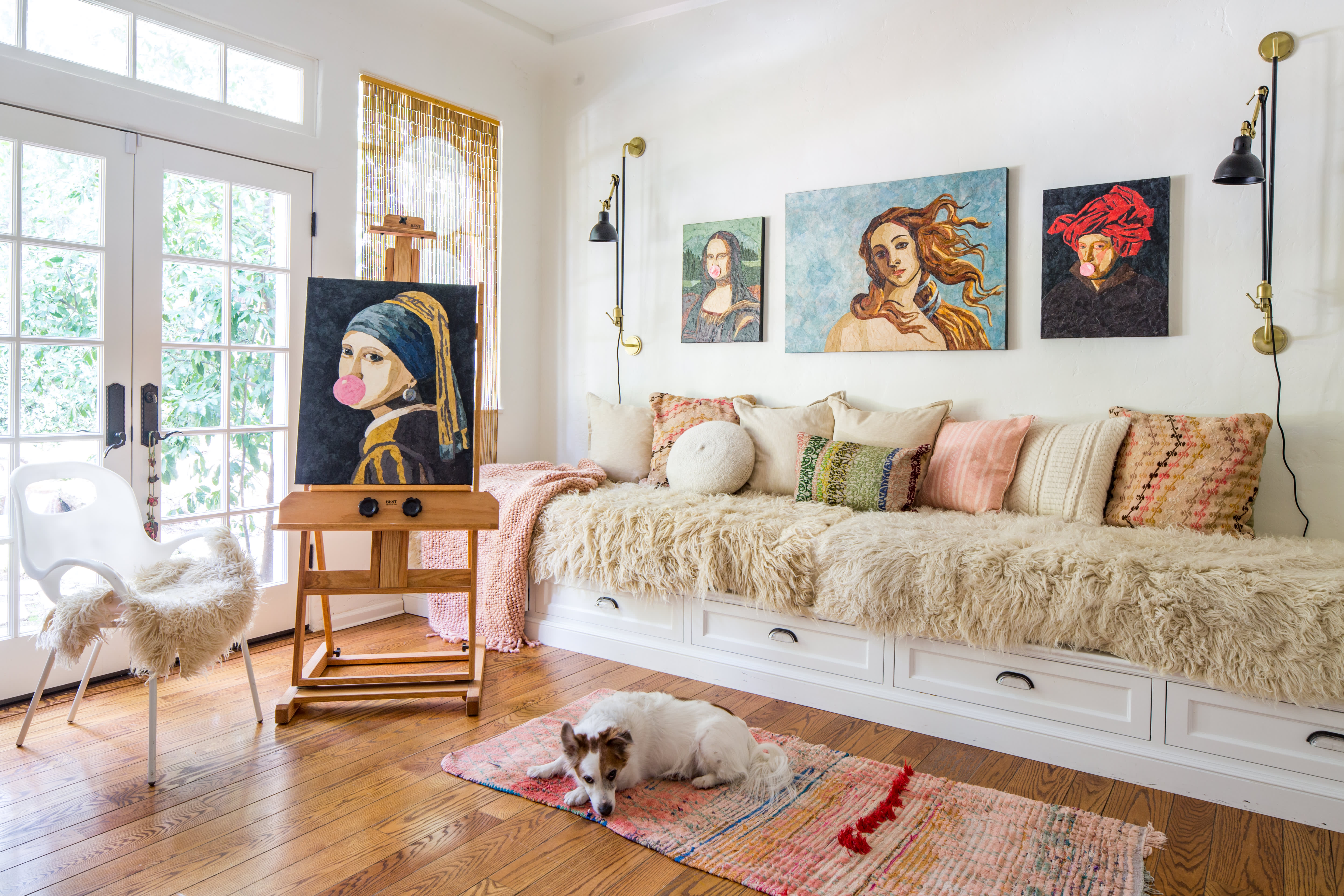 Sharlene Kayne Layered Textile California Home Photos Apartment A Paper Artist 8217 S Home Has An Envy Inducing Art And Textile