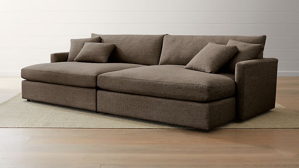 48 inch deep leather sofa