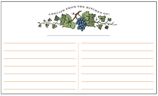 Best Of 40 Modern Recipe Card Template
