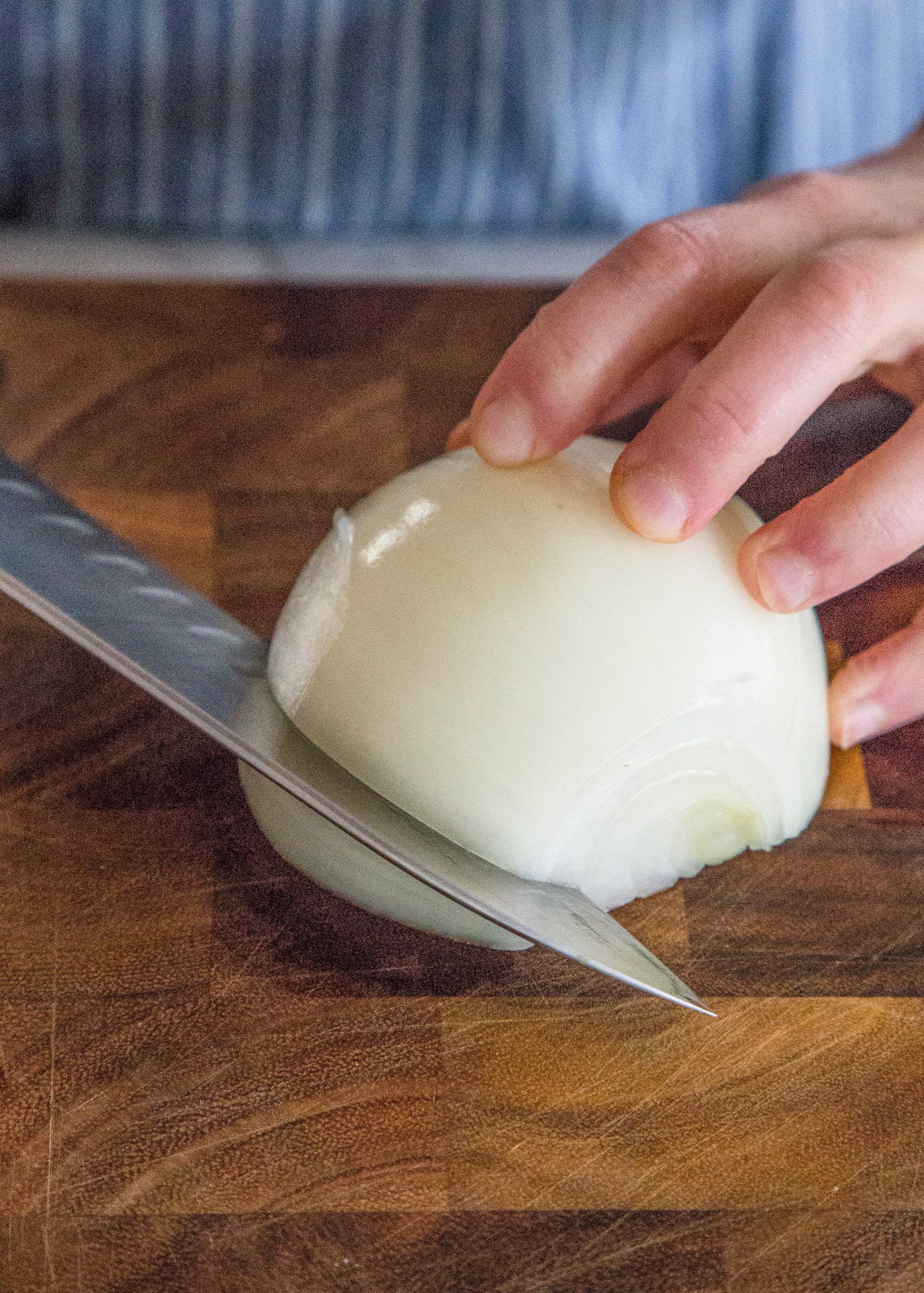 How To Thinly Slice an Onion Kitchn