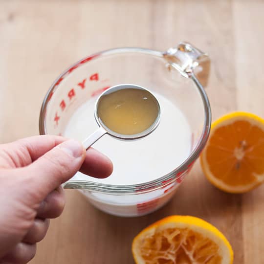 How To Make Buttermilk from Plain Milk with Lemon Juice or Vinegar Kitchn