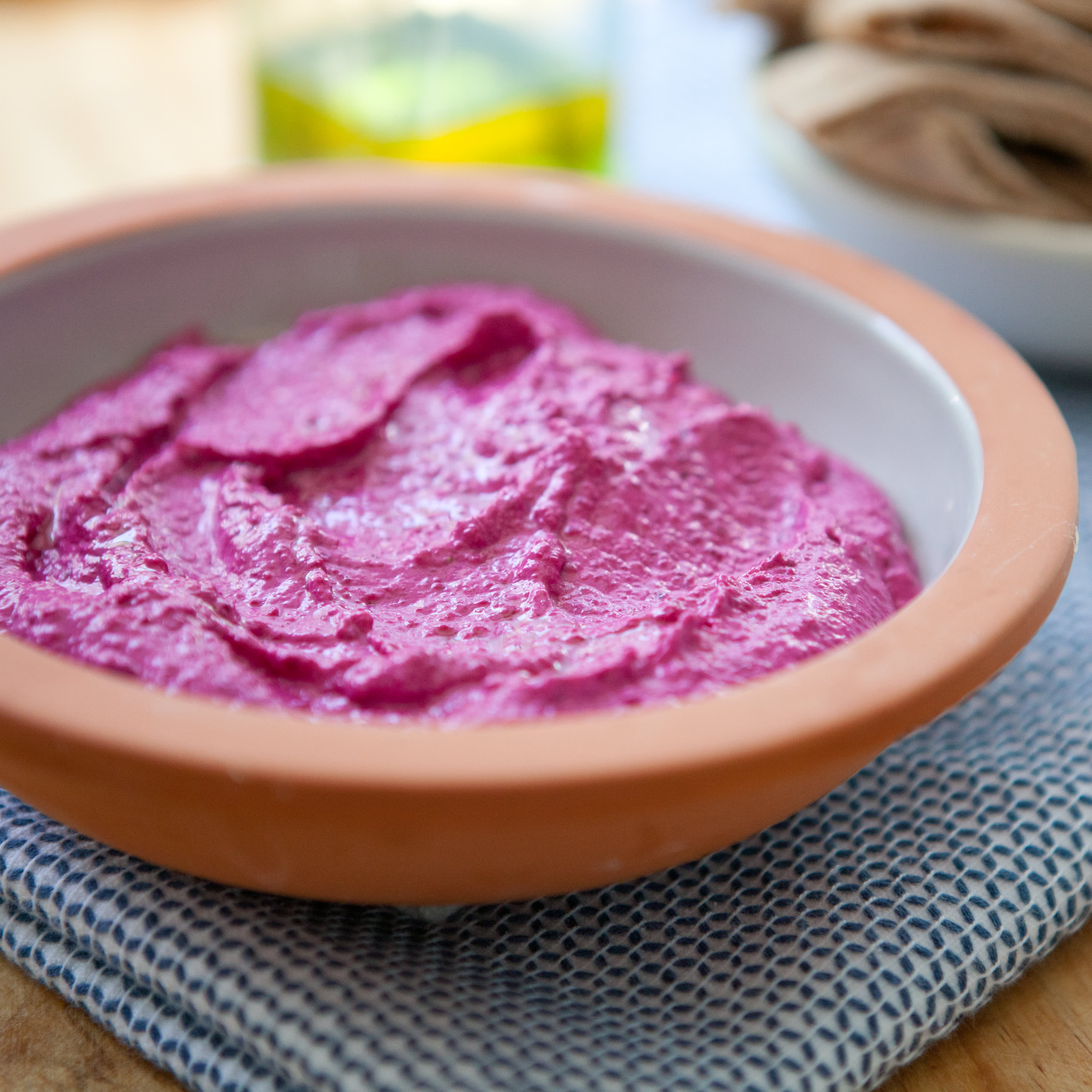 Easy, Colorful Appetizer Recipe Creamy Beet & Tahini Dip Kitchn