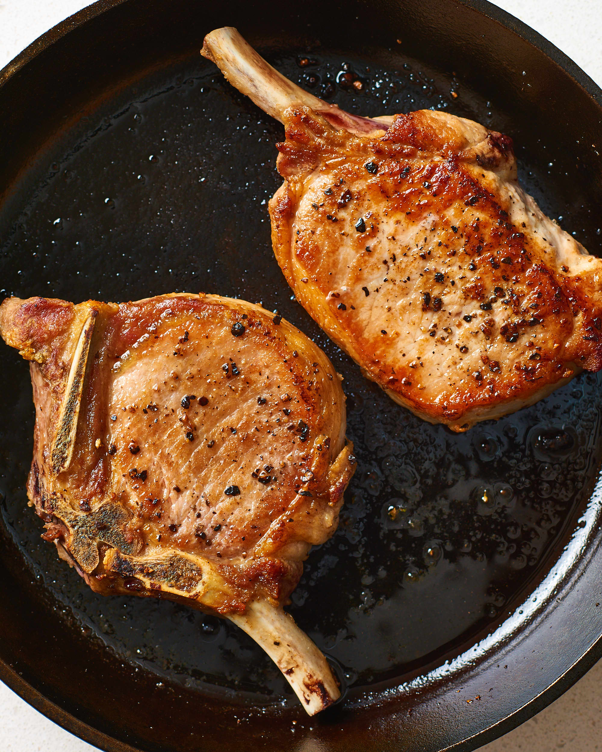 roasting bone in pork chops in oven