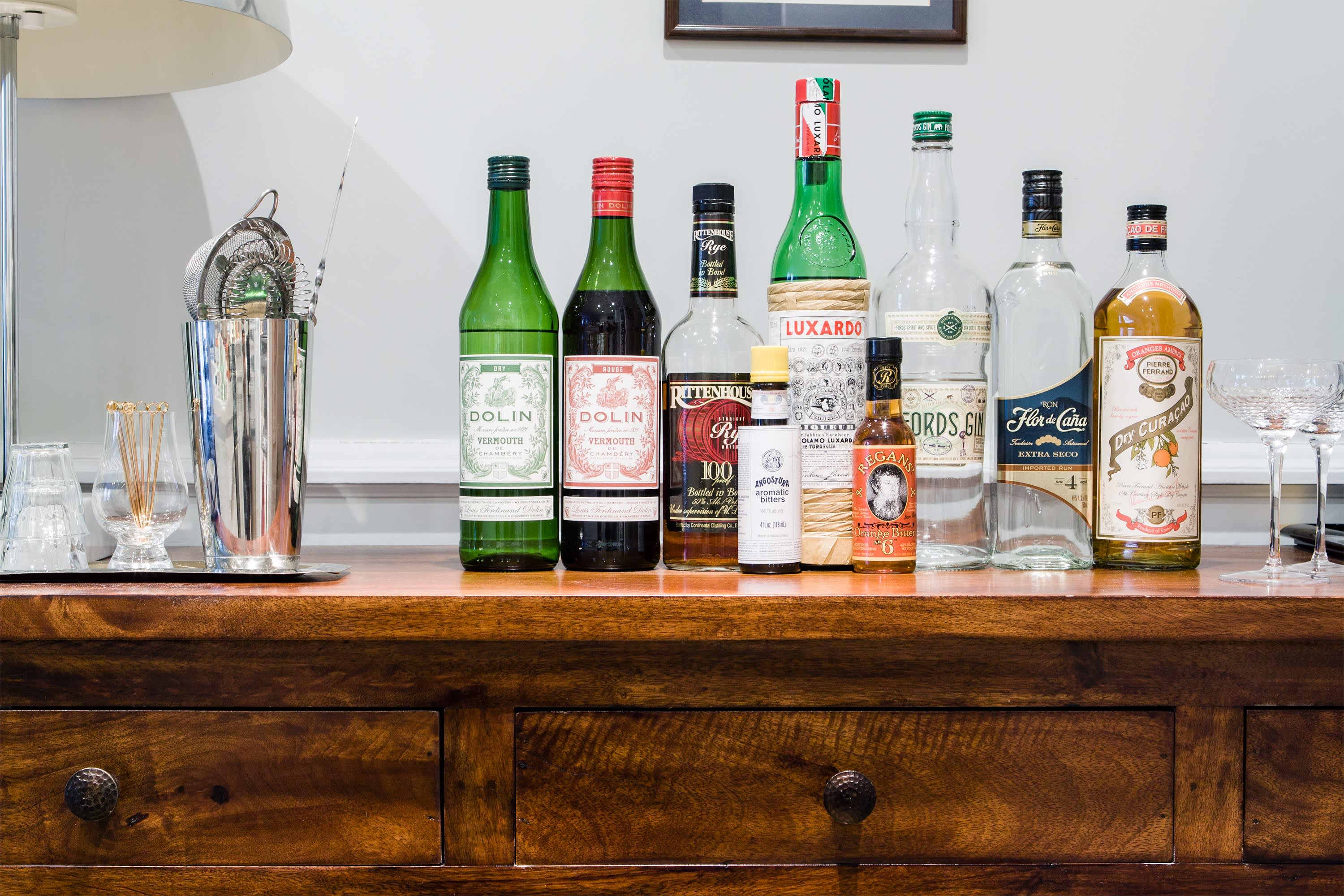 The 9Bottle Bar A Guide to the Small Yet Mighty Home Bar Kitchn
