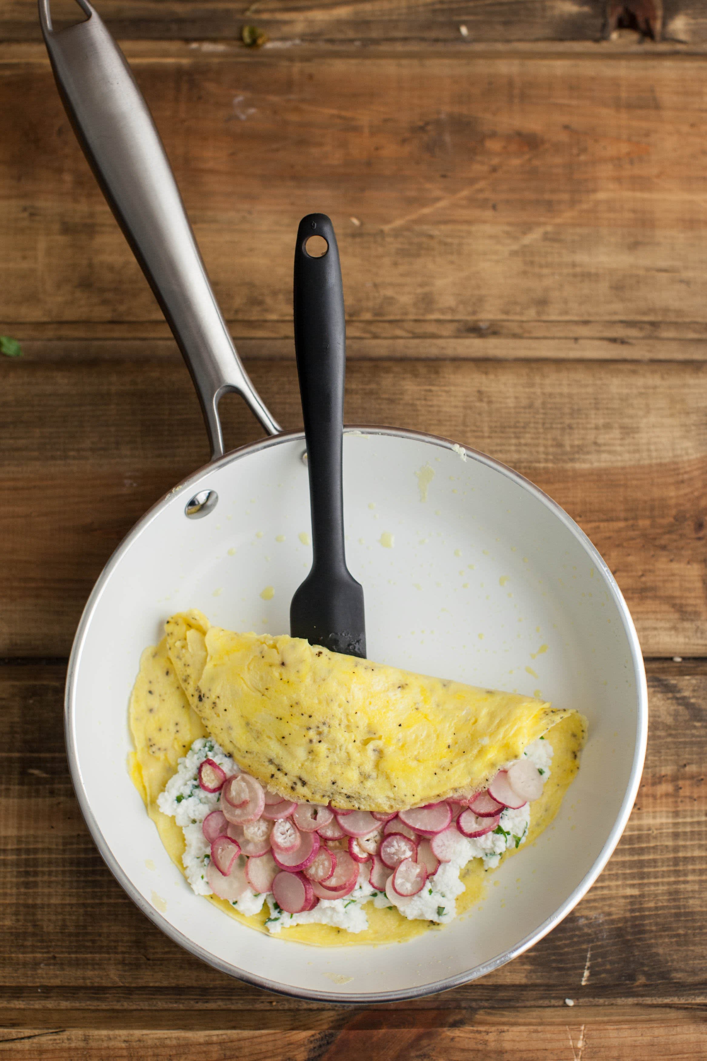 Recipe: Roasted Radish and Herbed Ricotta Omelet | Kitchn