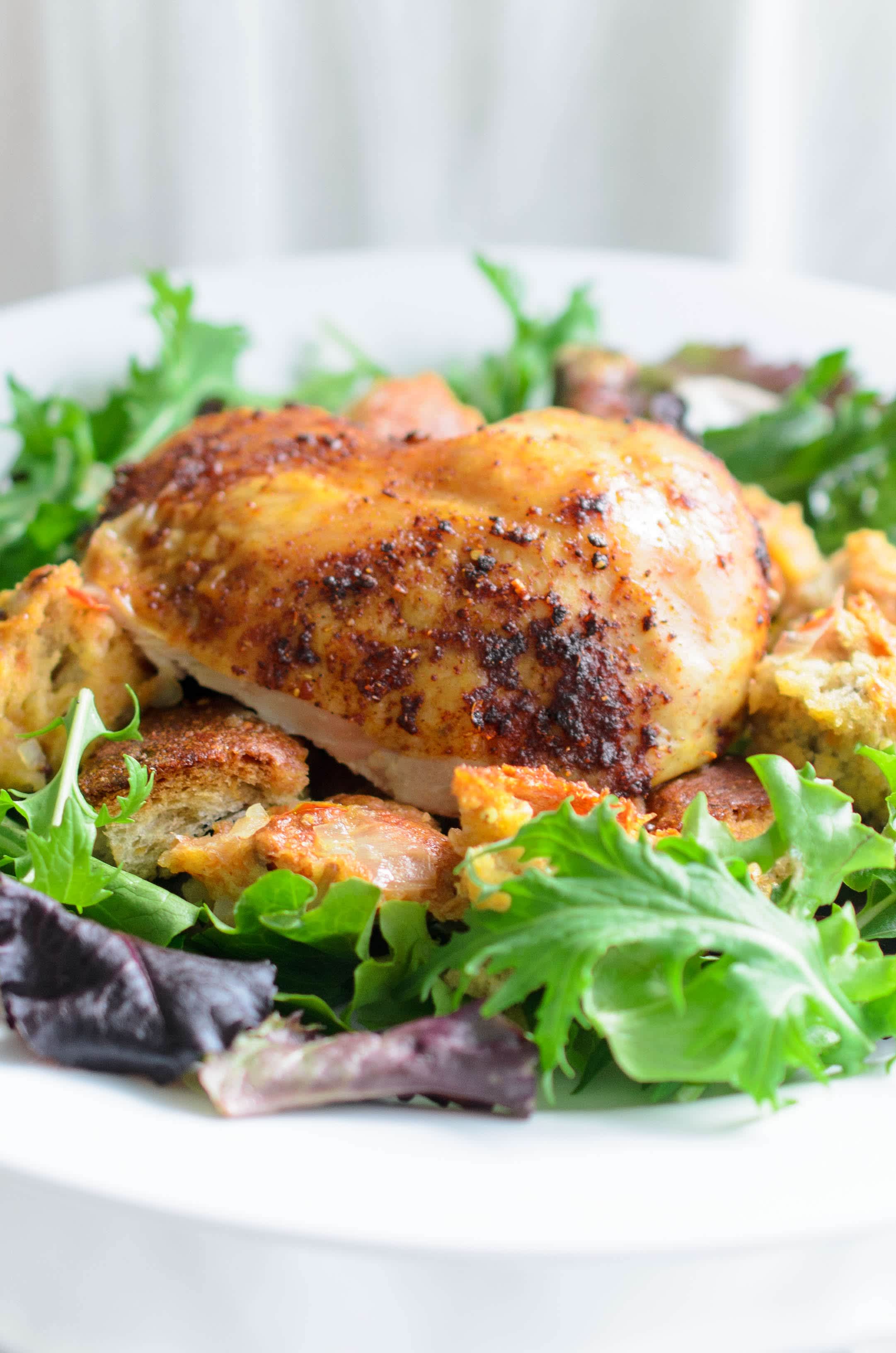 Recipe: Zuni-Style Tandoori Roast Chicken With Masala Bread Salad | Kitchn