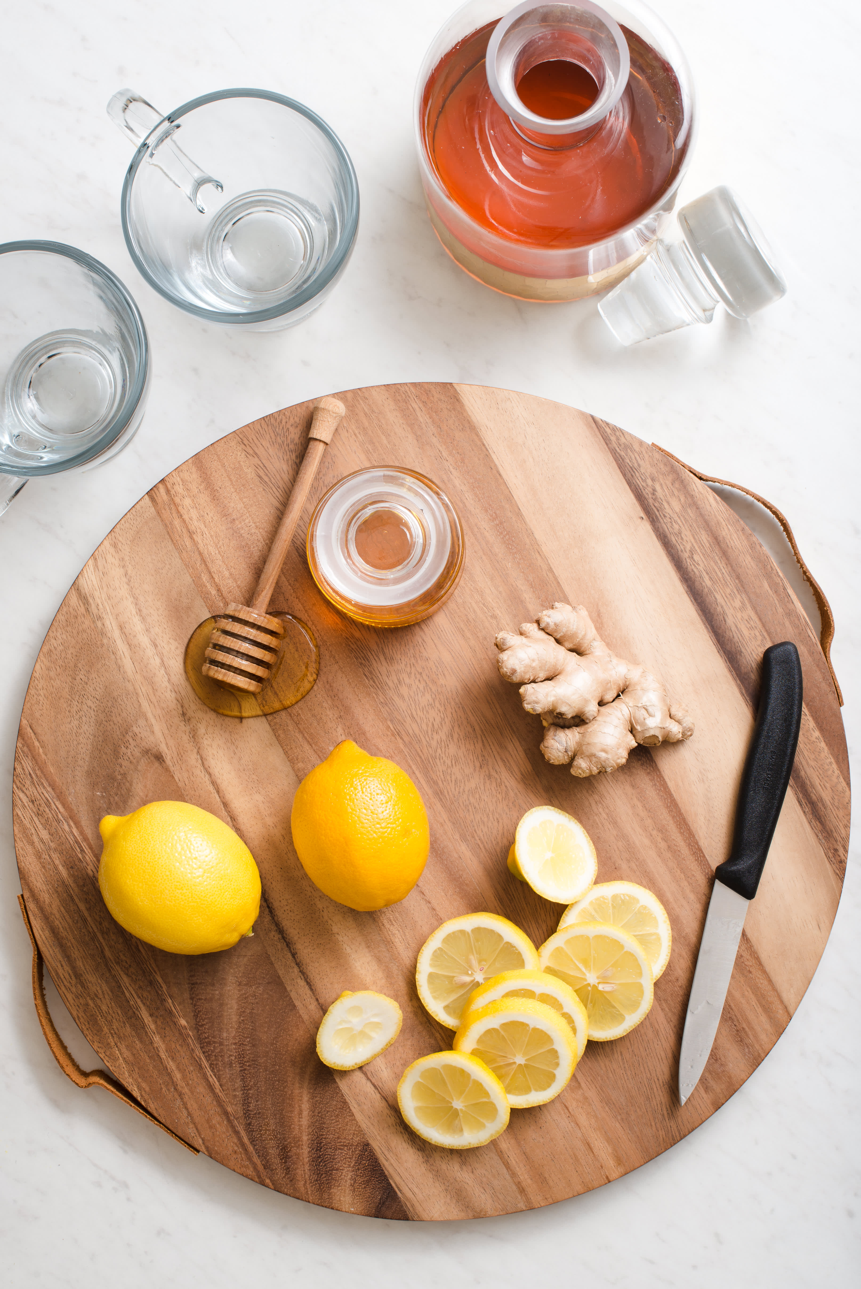 Flu Season Ginger Honey Lemon Tonic Drink Remedy Kitchn