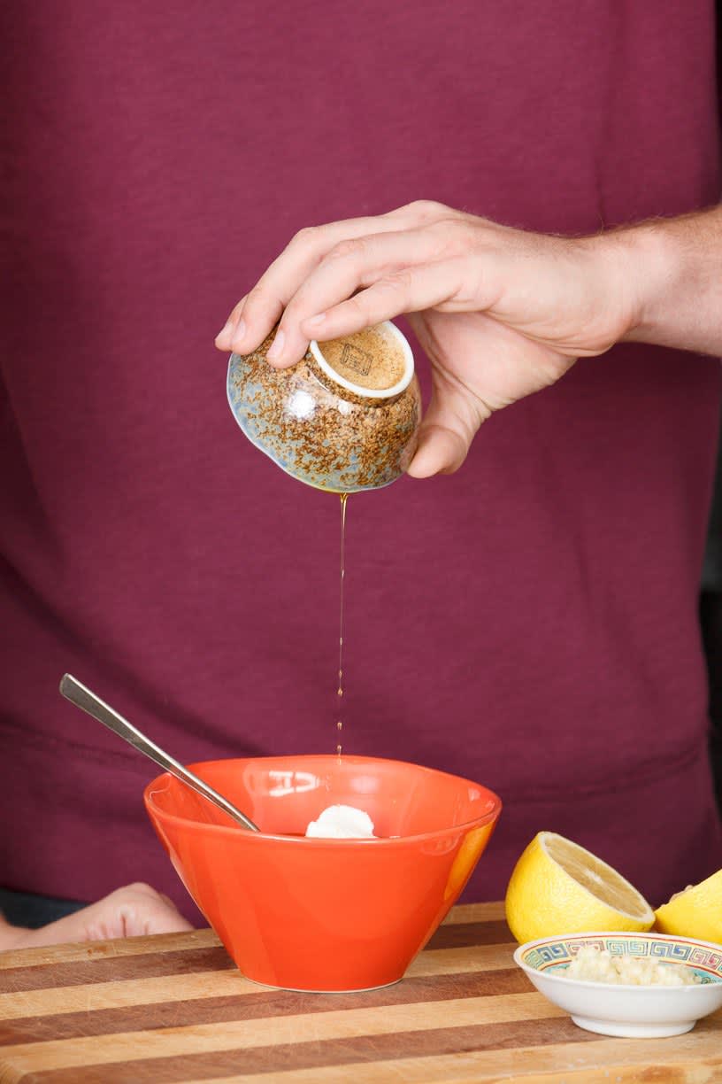 Recipe Flank Steak with YogurtHorseradish Sauce and Blue Cheese Sauce