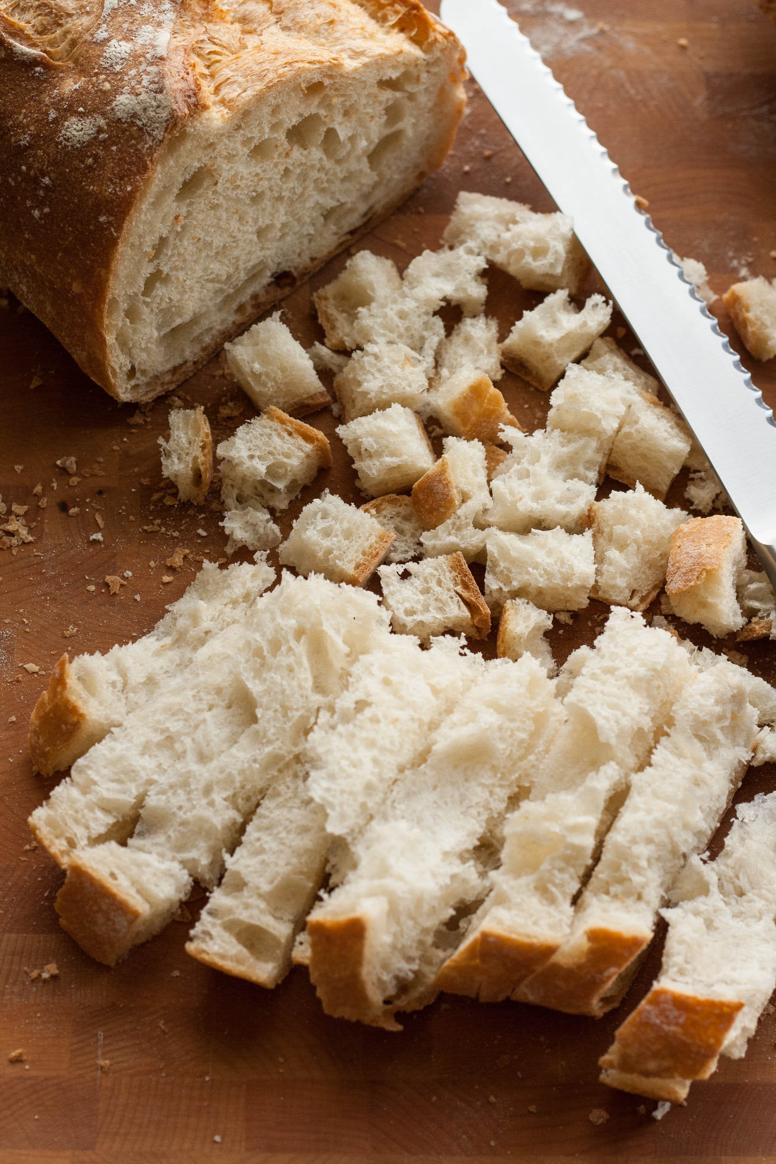 The Fastest Way to Cut Bread for Stuffing Kitchn