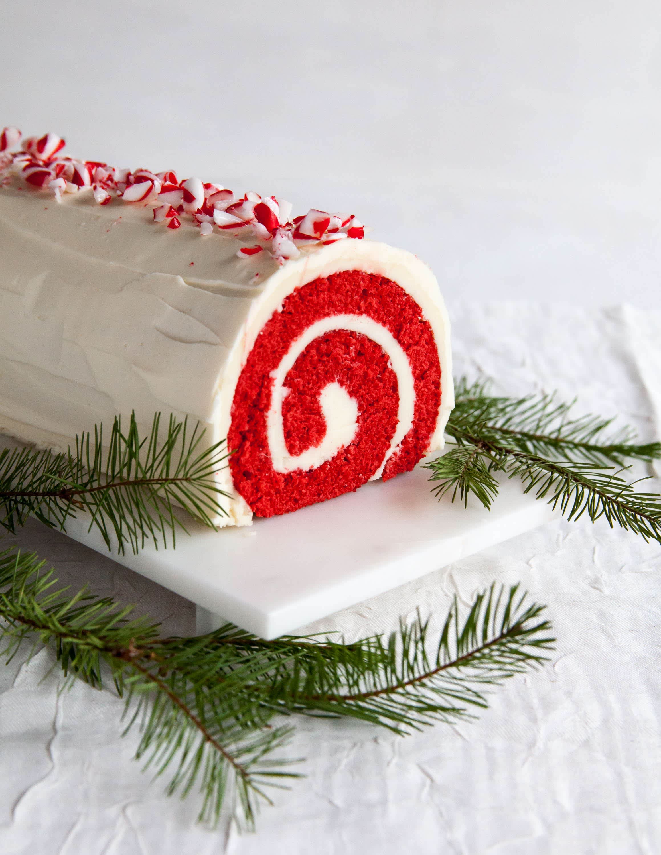 Recipe: Peppermint Red Velvet Cake Roll | Kitchn