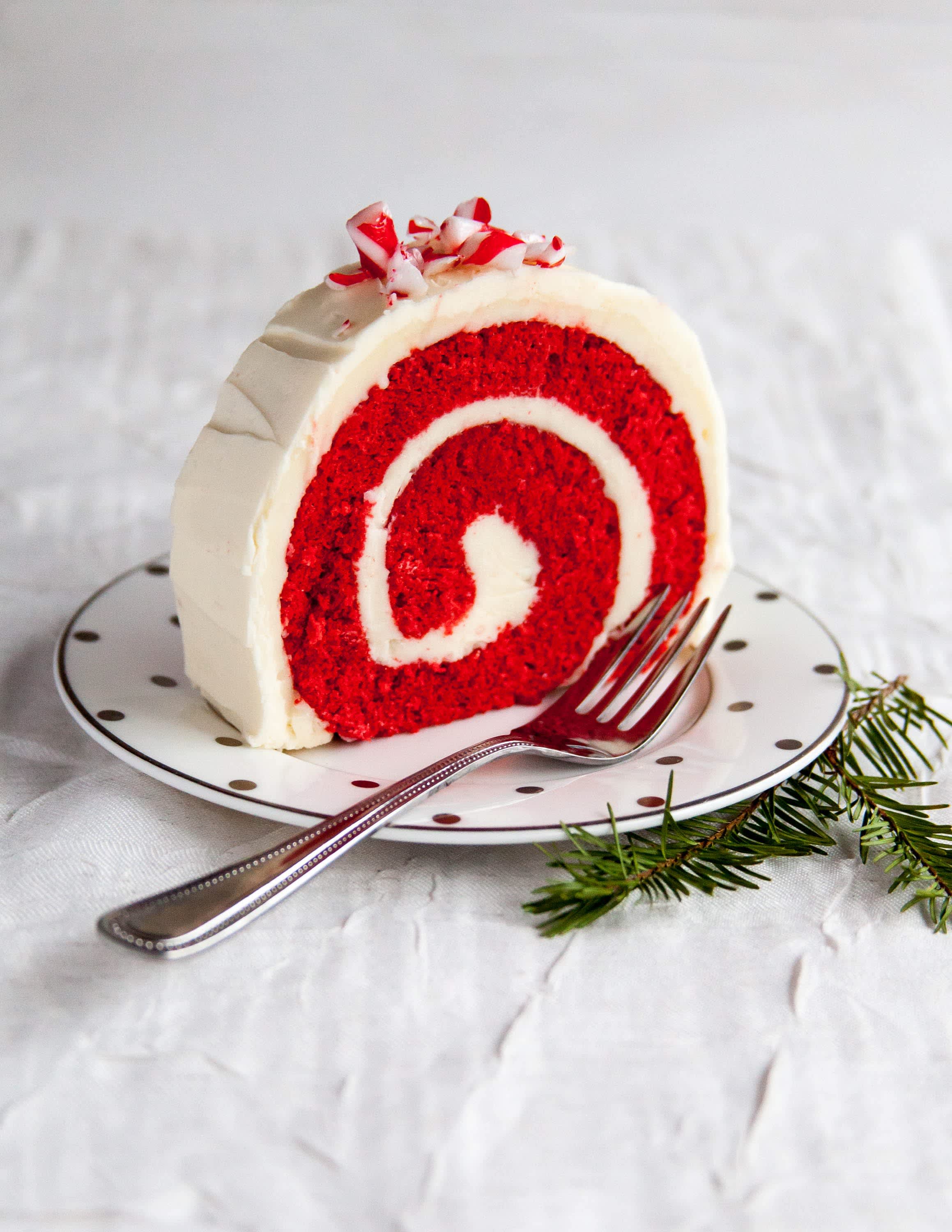 Recipe Peppermint Red Velvet Cake Roll Kitchn