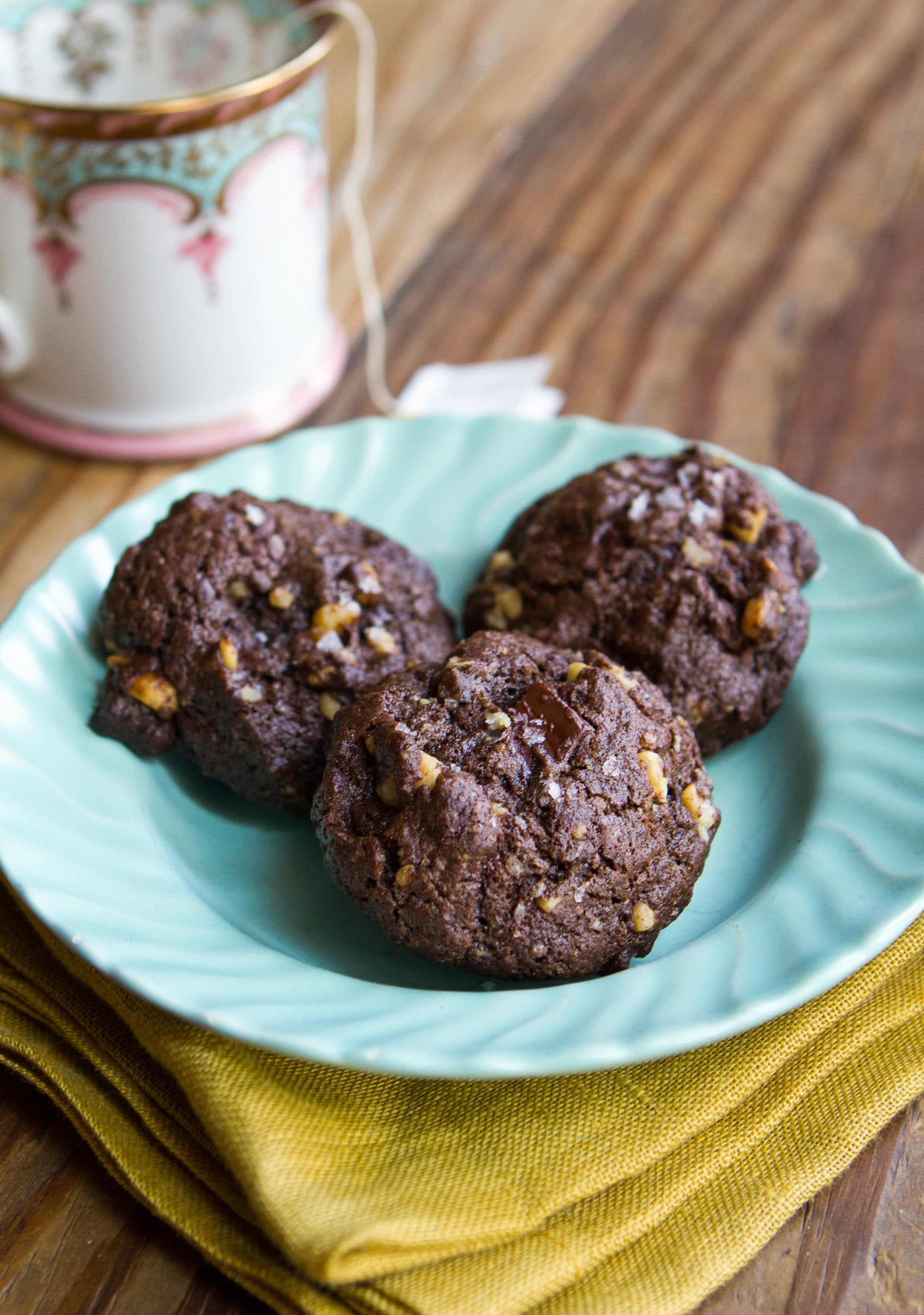 Recipe: Dark Chocolate Walnut Cookies | Kitchn