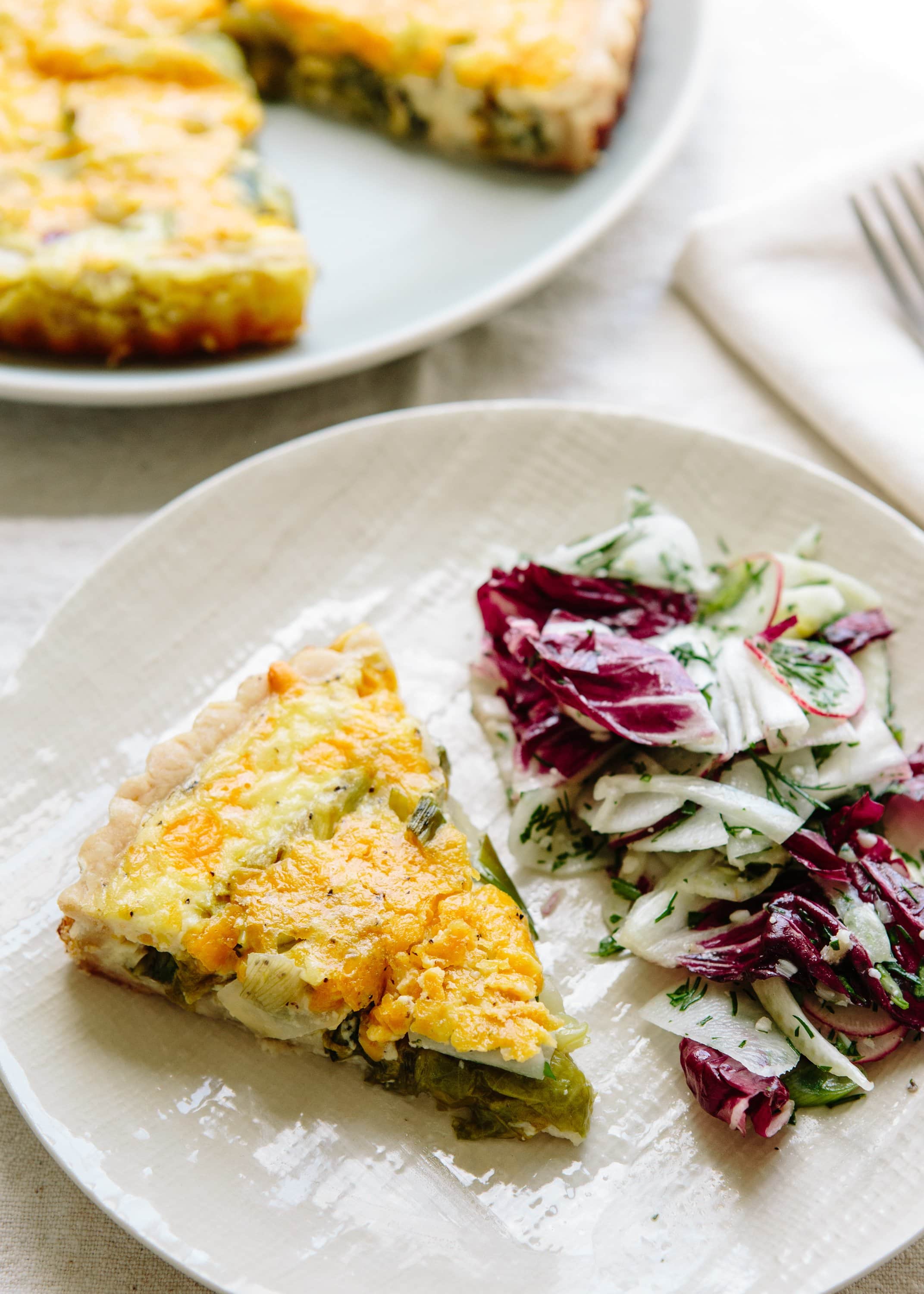 Recipe Hugh FearnleyWhittingstall’s Lettuce, Green Onion & Cheese