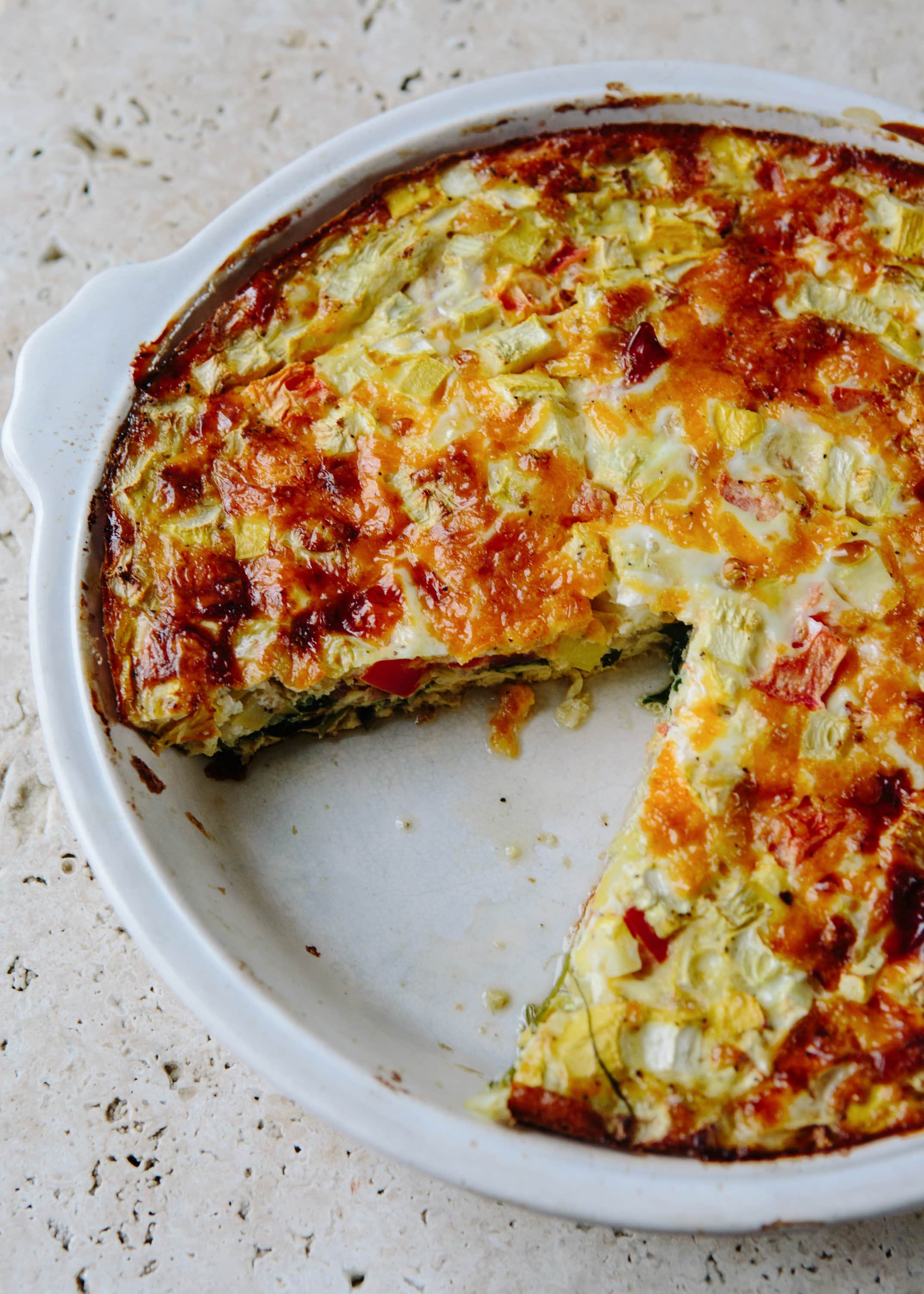 Recipe Crustless Quiche With Summer Vegetables Kitchn